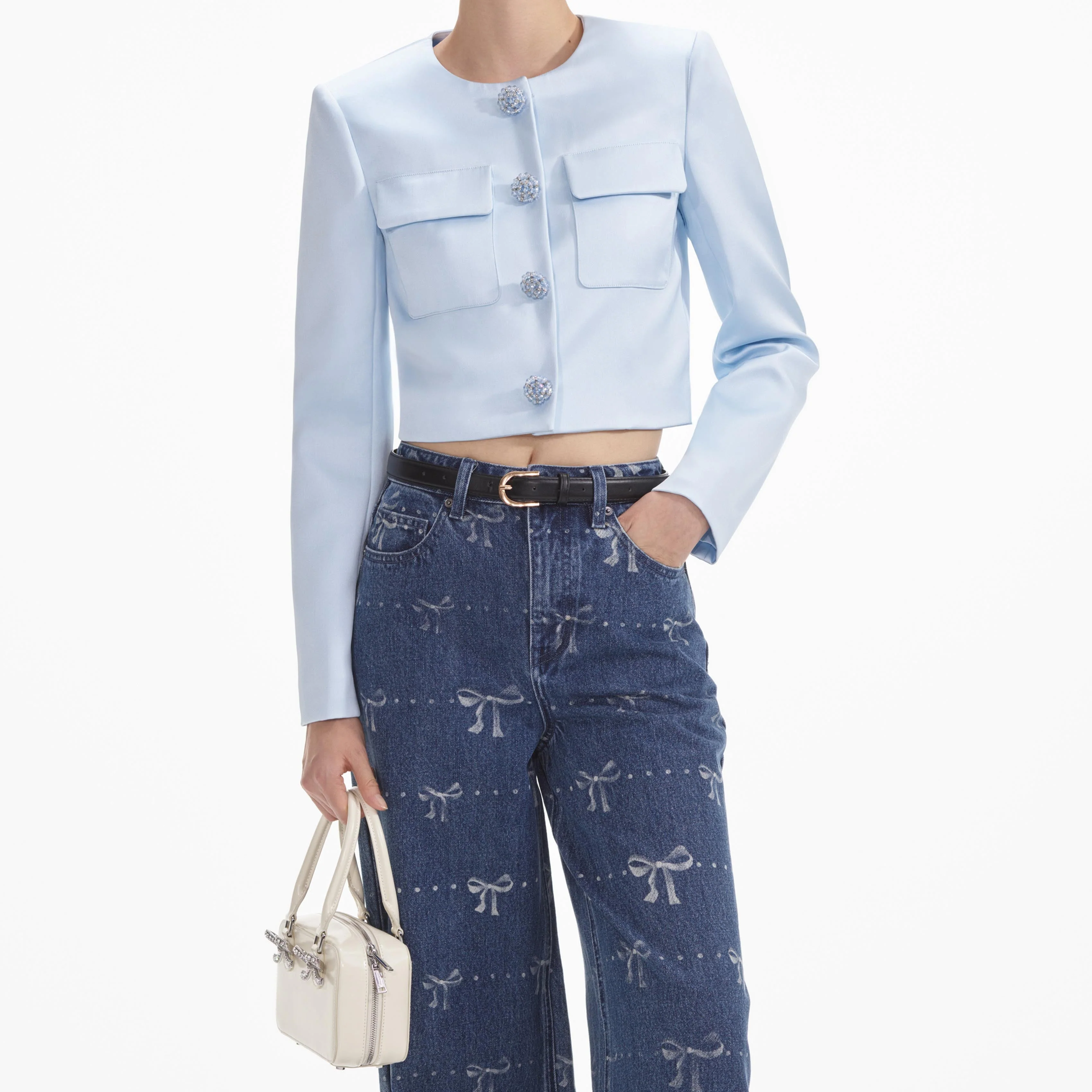 Bow Print Jeans - Image 4