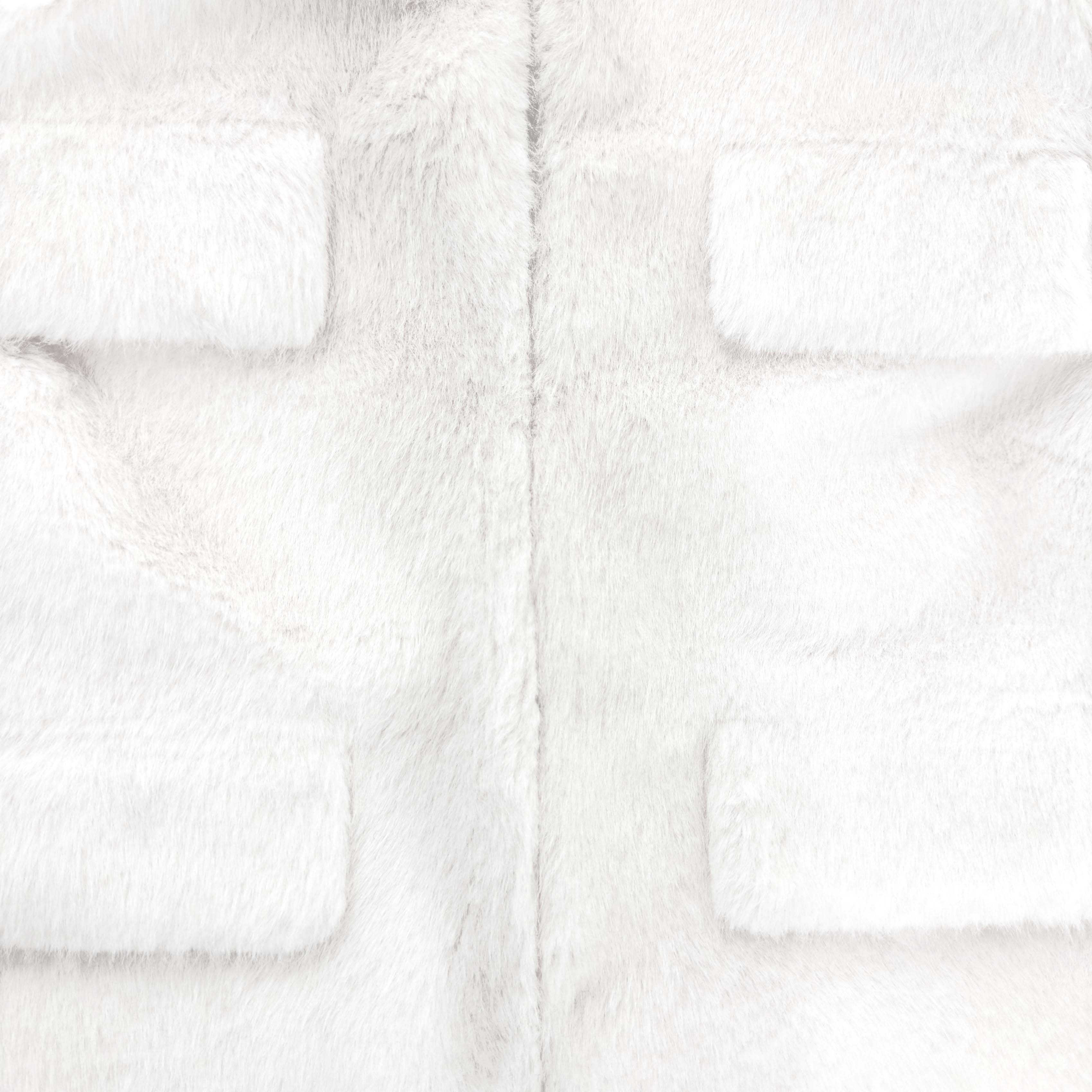 Cream Faux Fur Jacket - Image 5