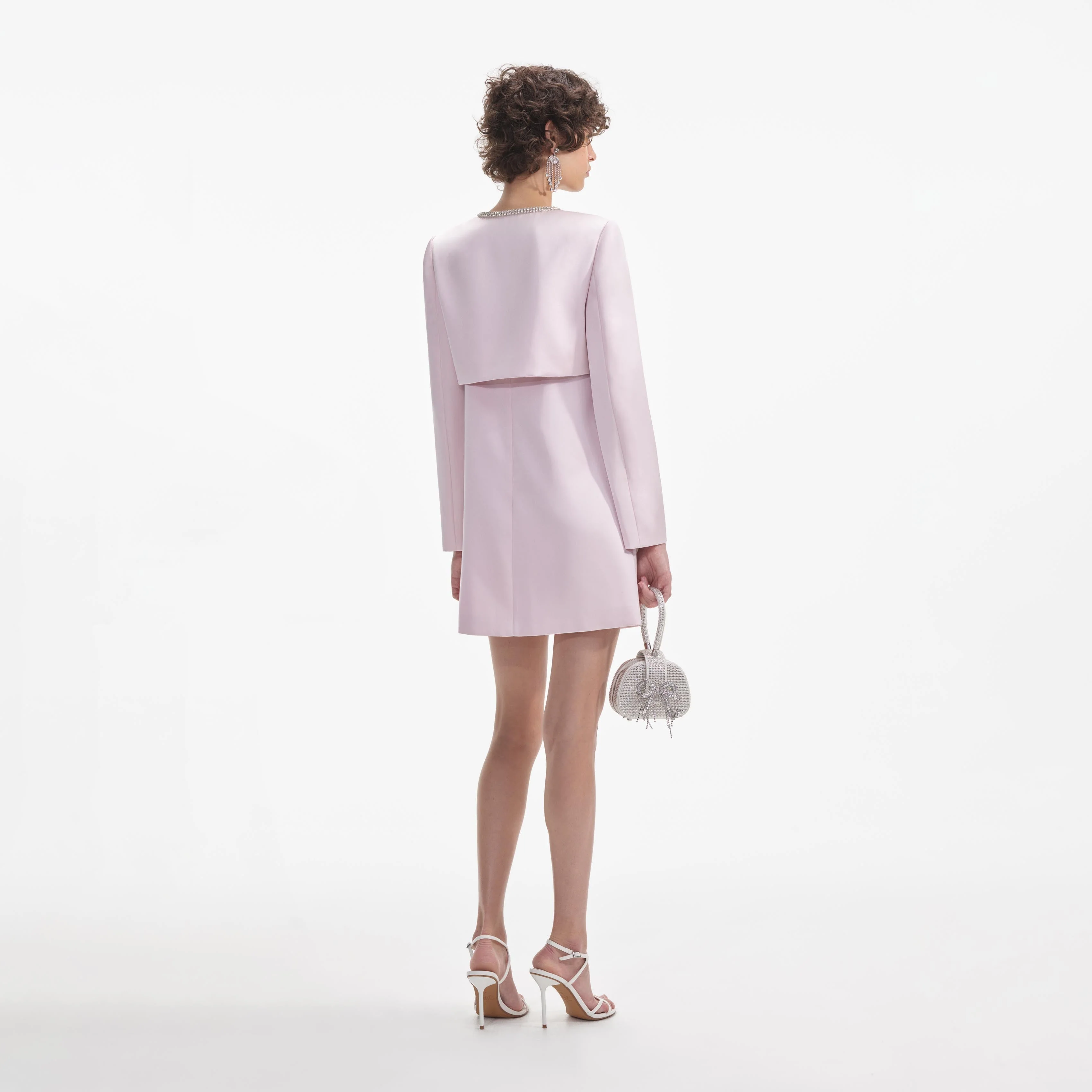 Pink Satin Bolero Jacket - Image 3
