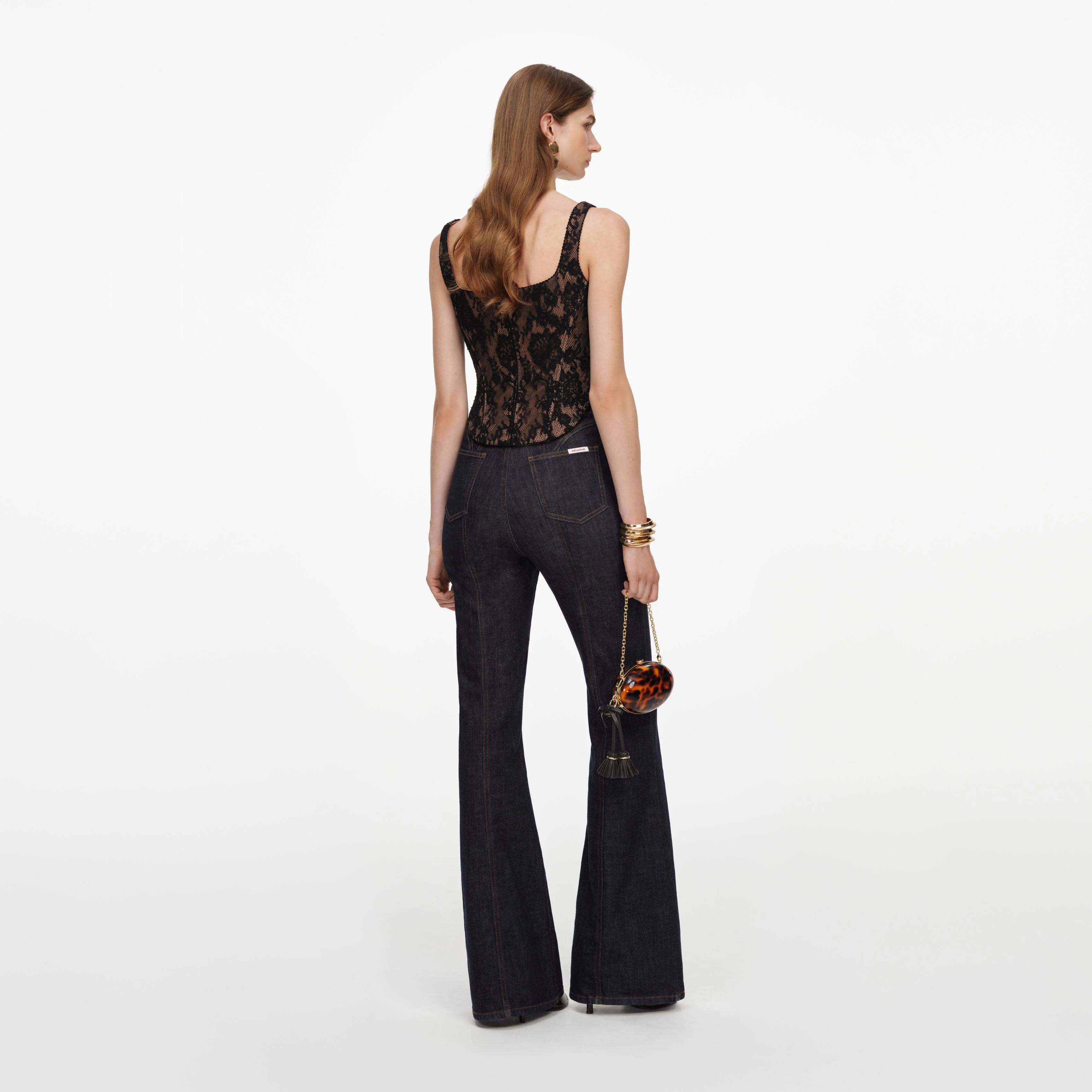 Black Lace Corset Top - Image 3