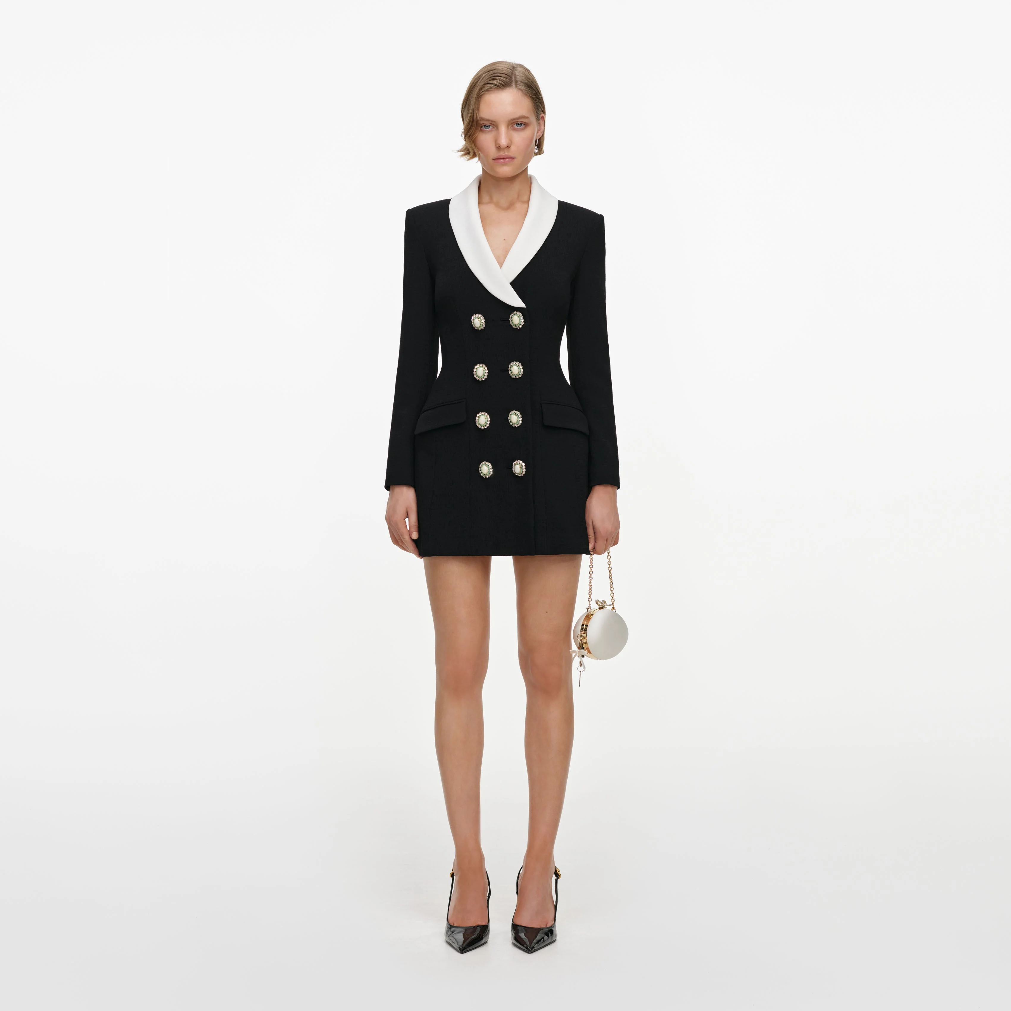 Black Tailored Blazer Mini Dress