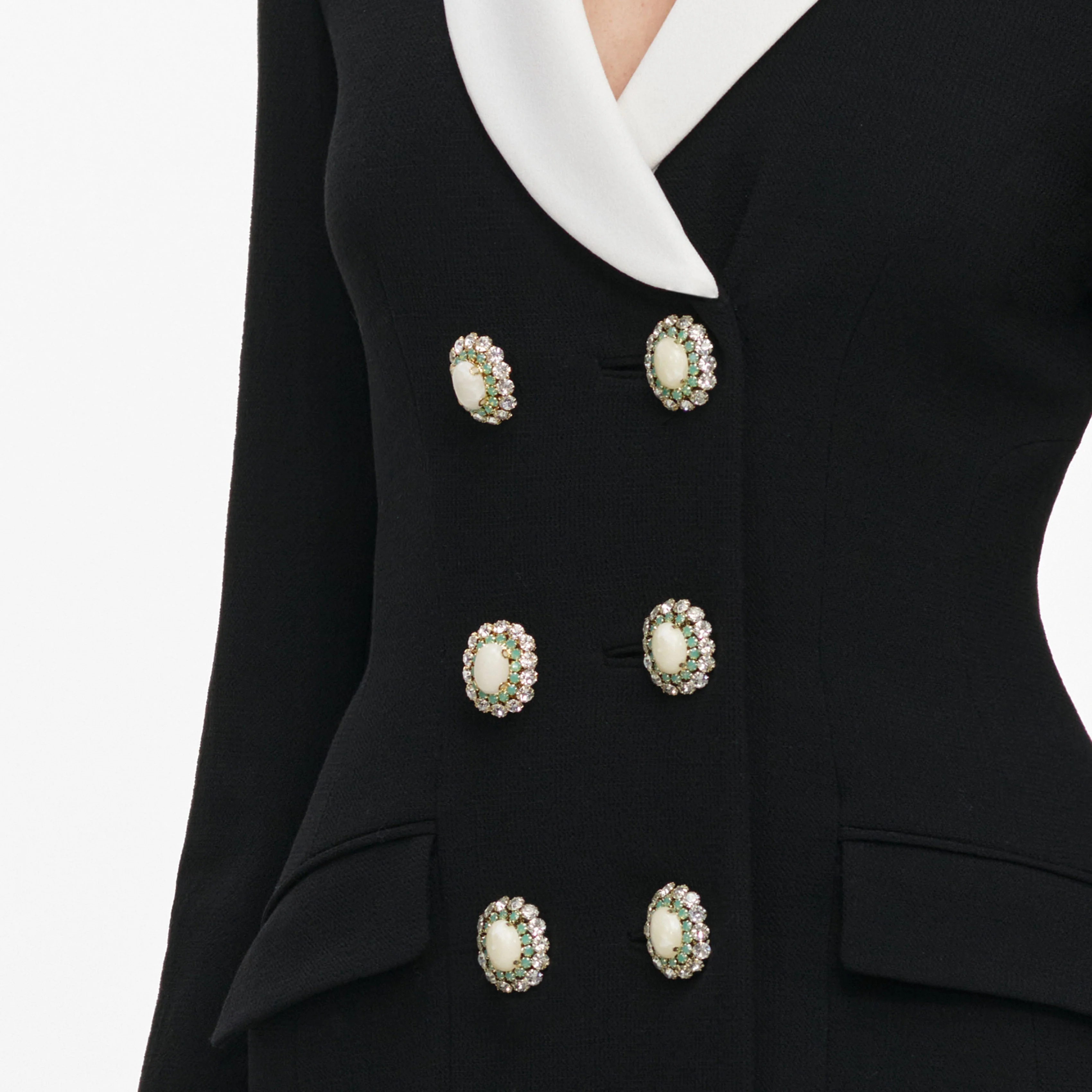 Black Tailored Blazer Mini Dress - Image 5