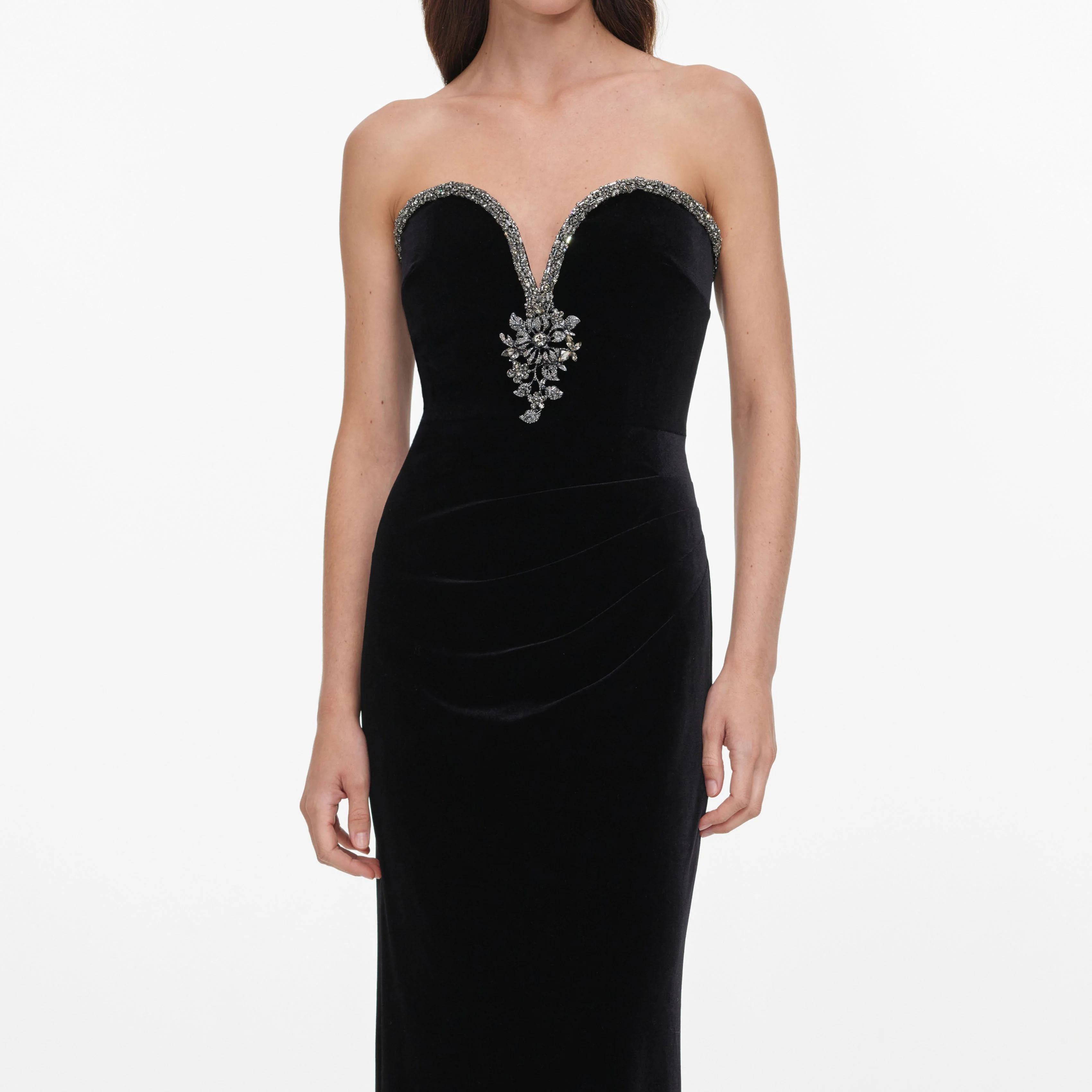 Black Velvet Maxi Dress - Image 4