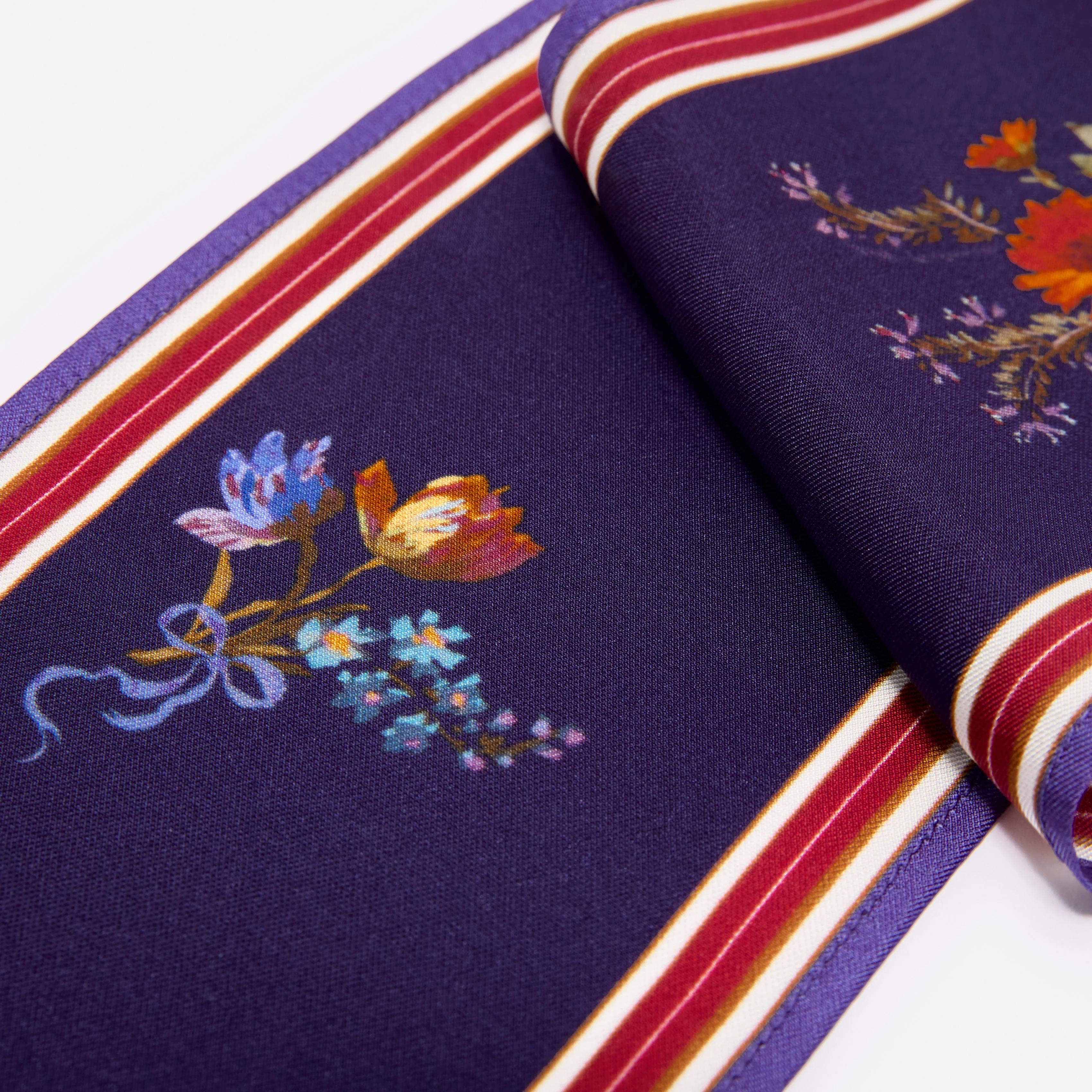 Floral Printed Twill Scarf - Image 3