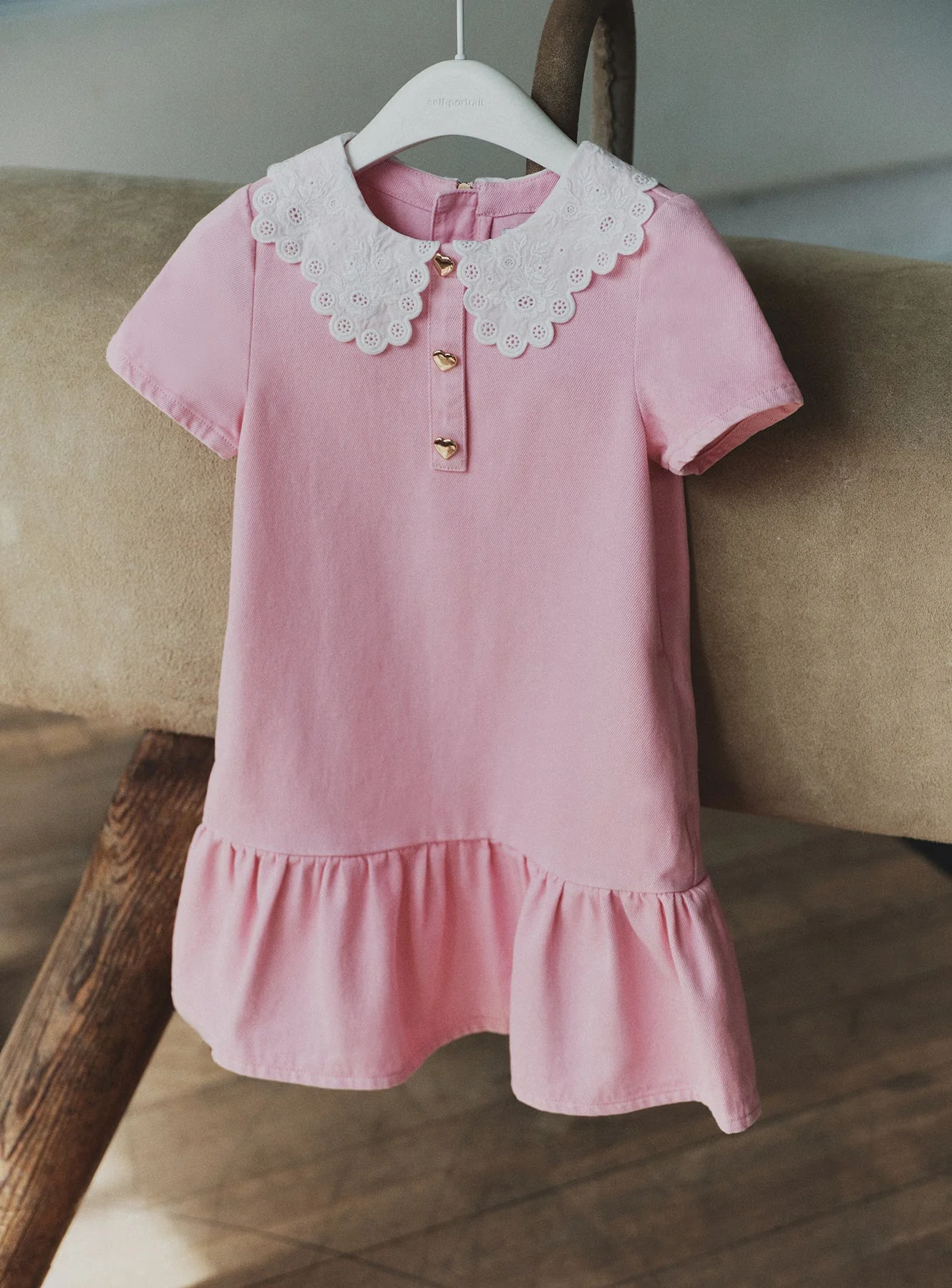 Pink Denim Dress - Image 4