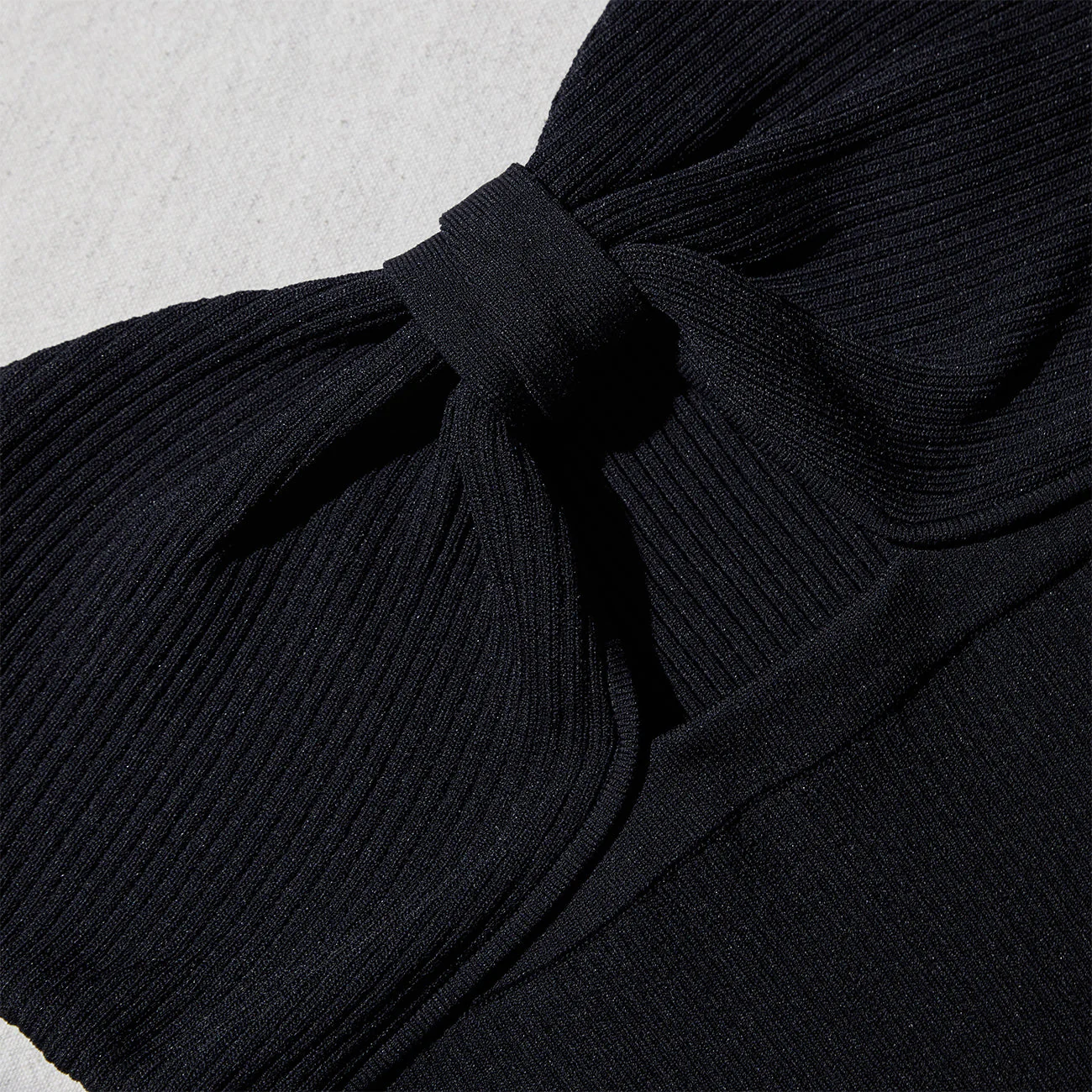 Black Viscose Knitted Midi Dress - Image 5