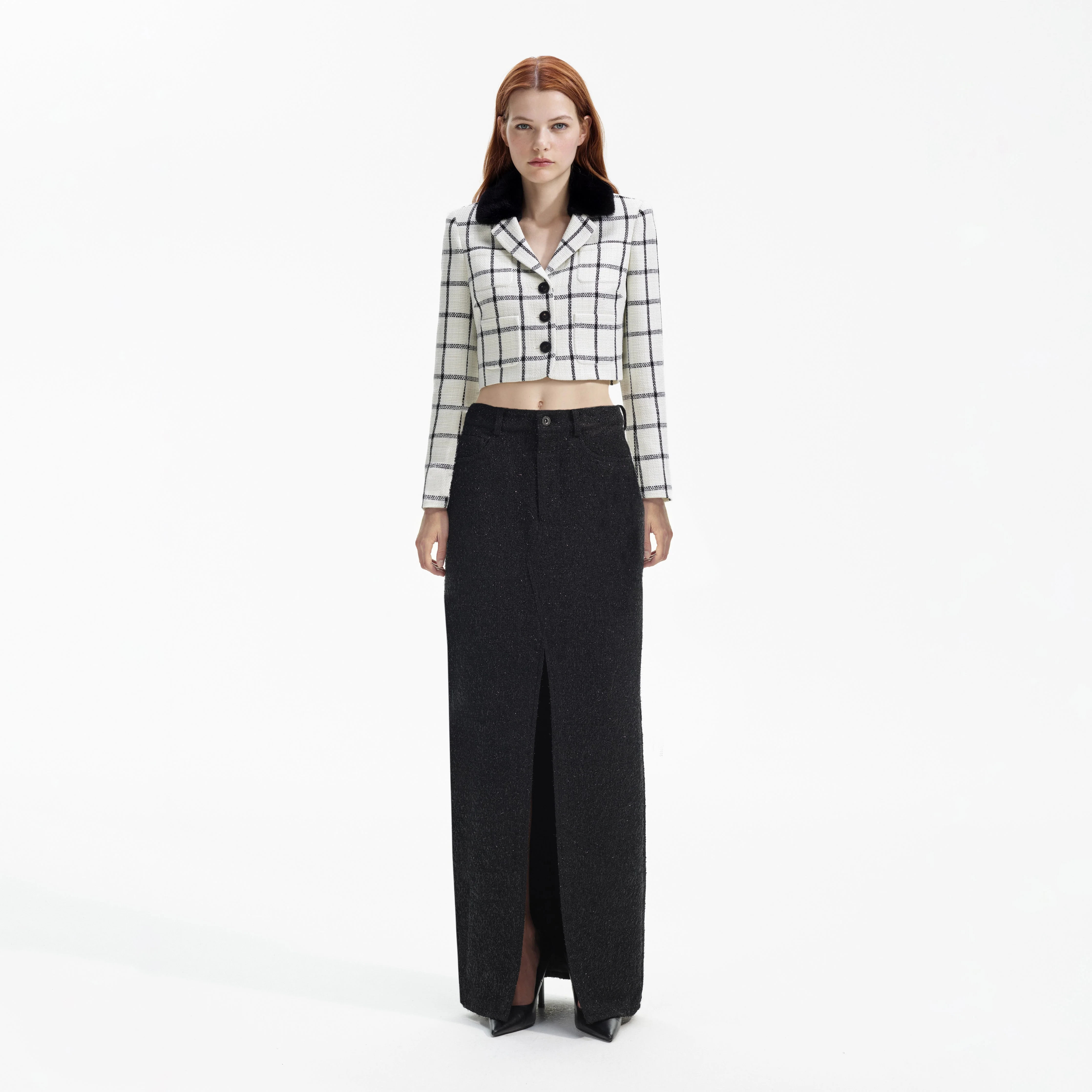 Cream Check Jacket