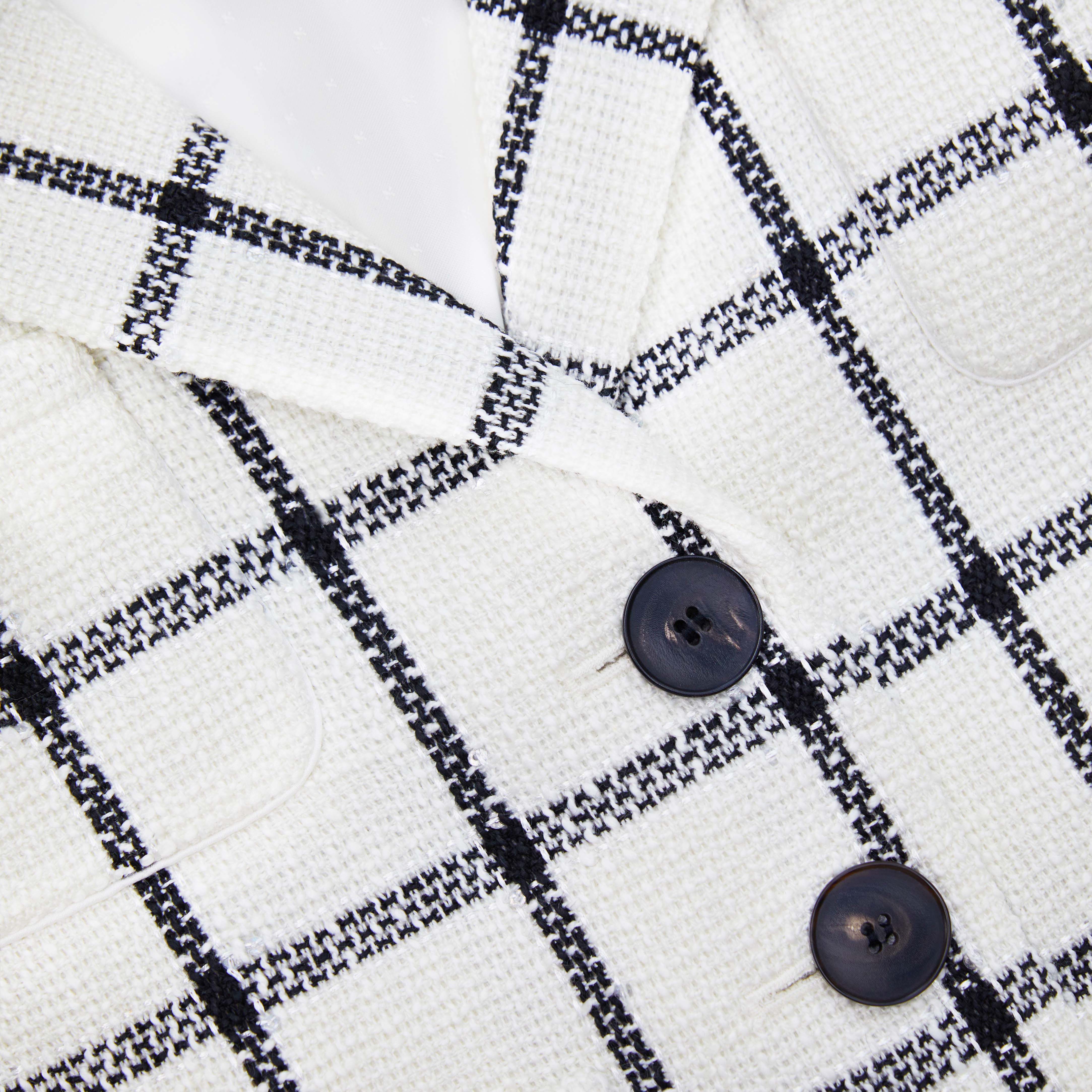 Cream Check Jacket - Image 6