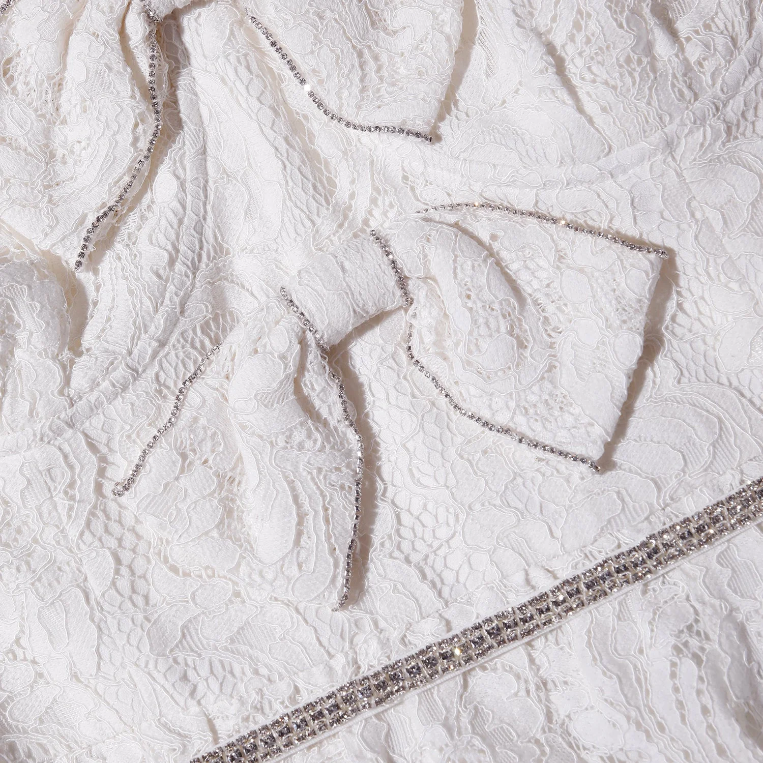 Cream Cord Lace Tiered Midi Dress - Image 6