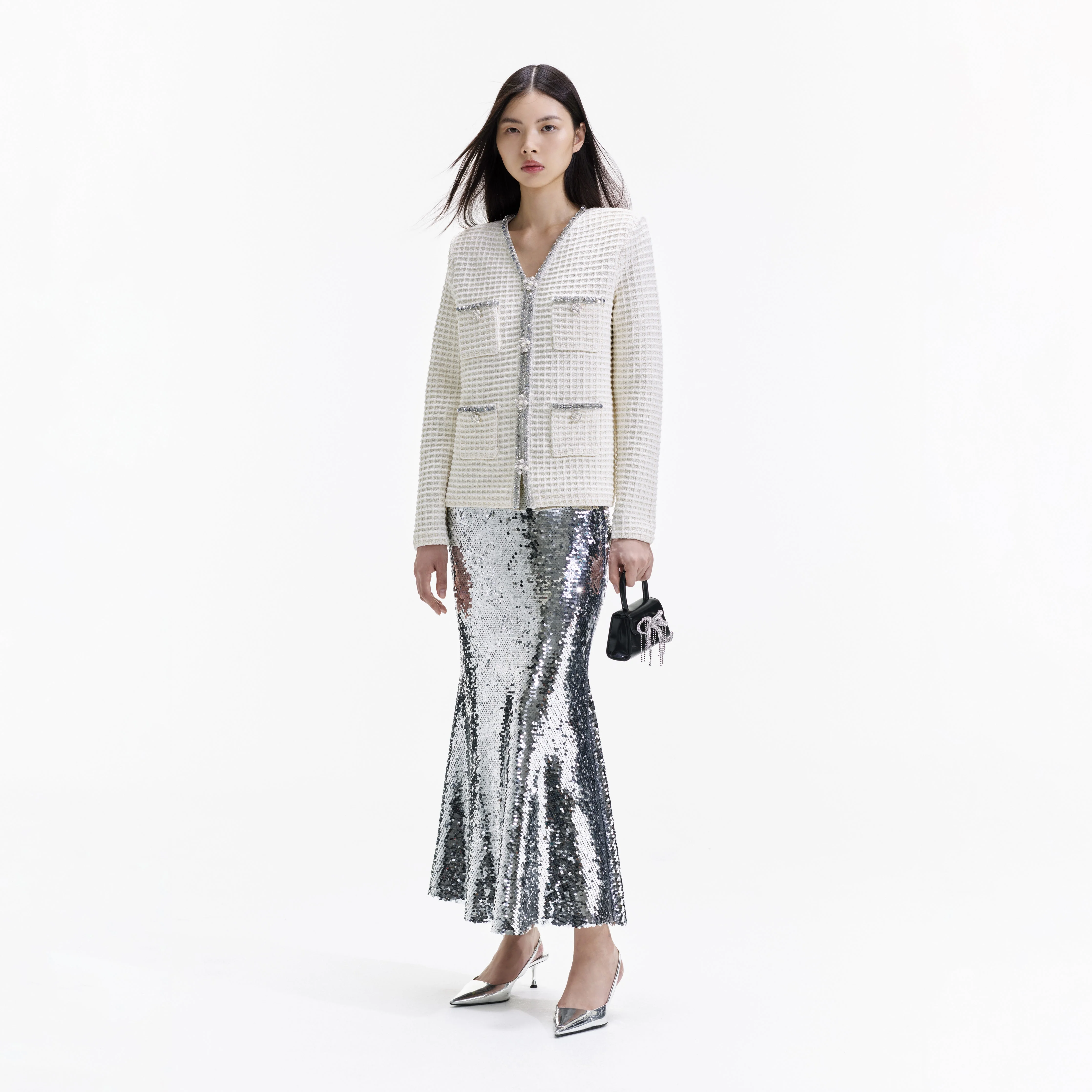 Cream Knit Cardigan - Image 2