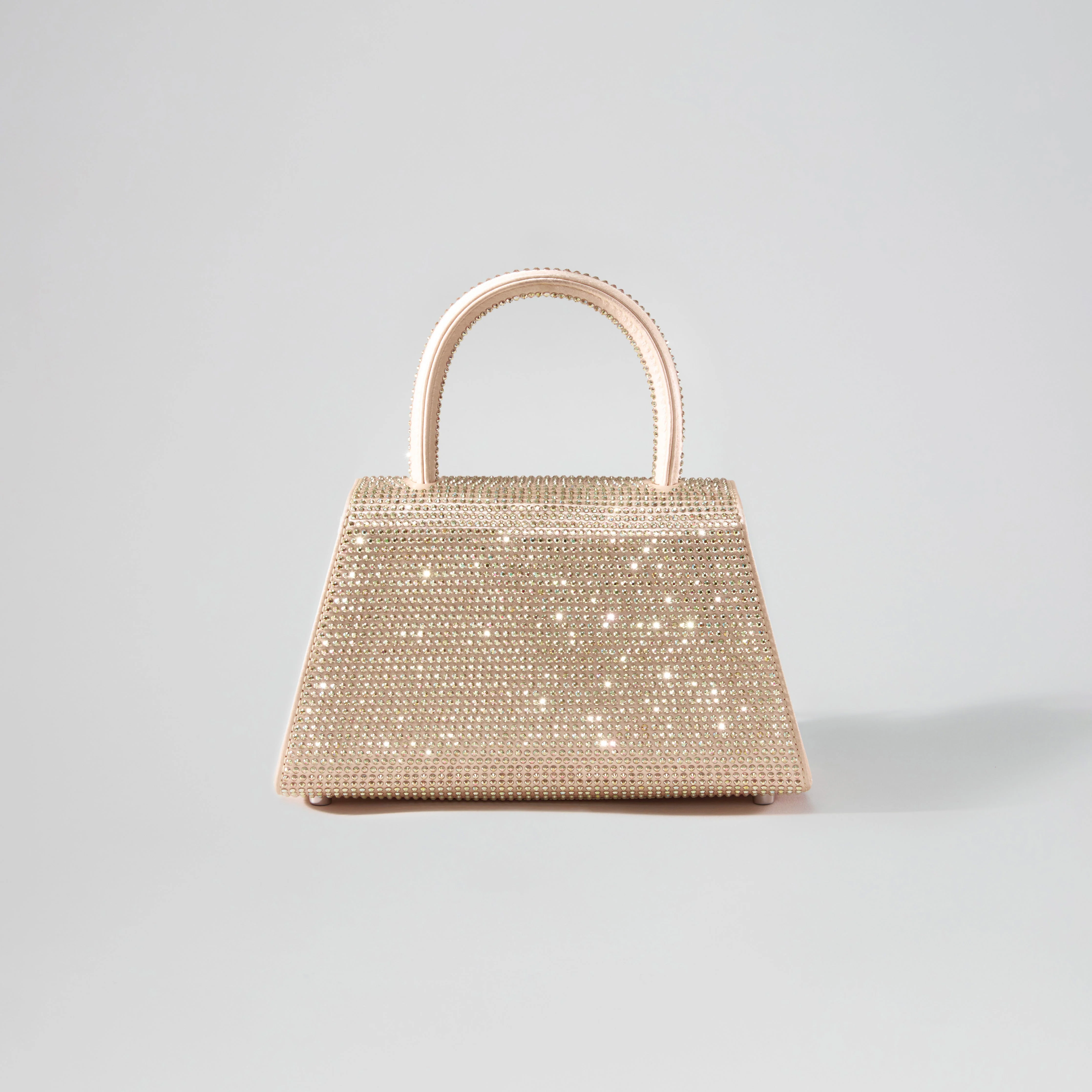 Gold Rhinestone Embellished Mini Bow Bag - Image 3