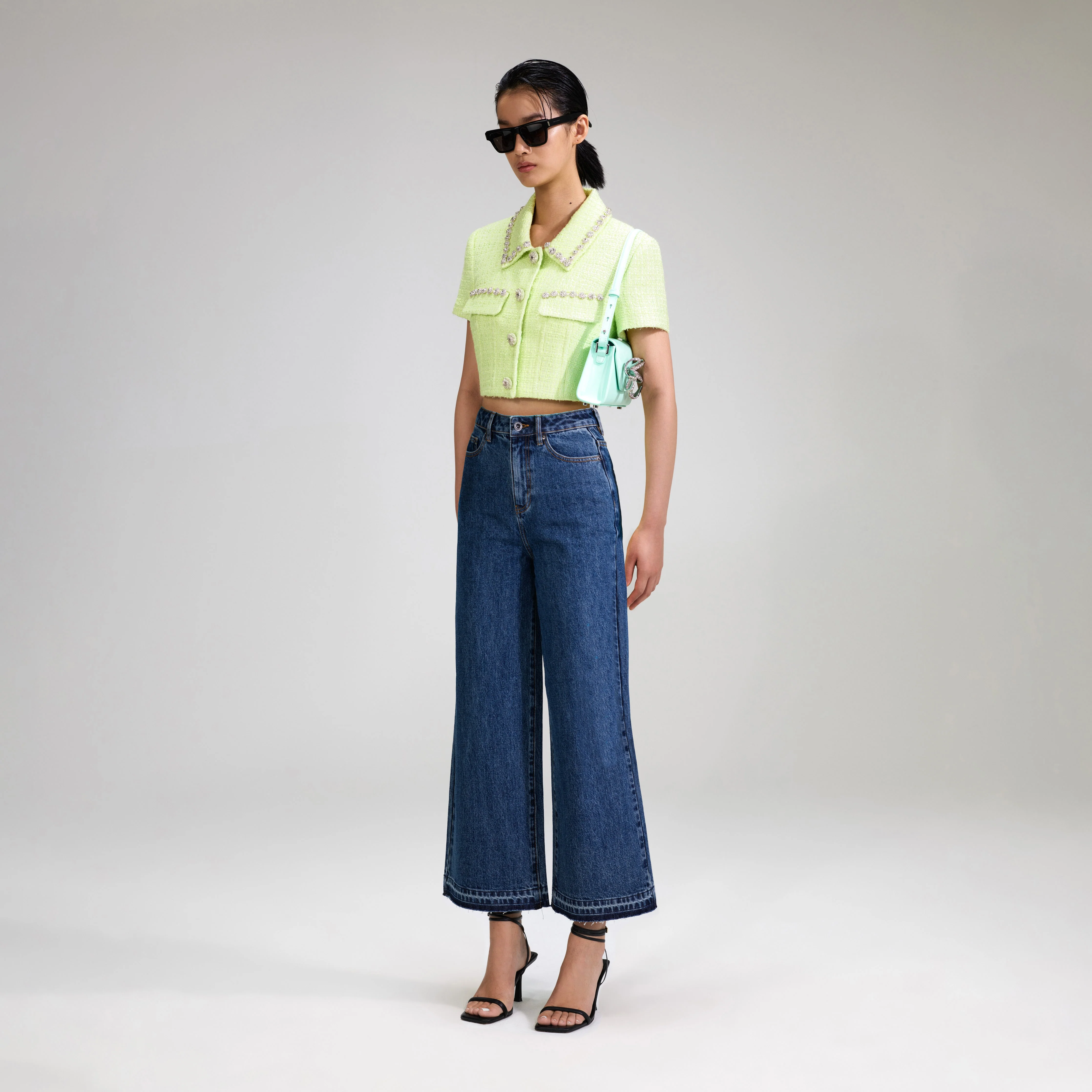 Lime Boucle Top - Image 2