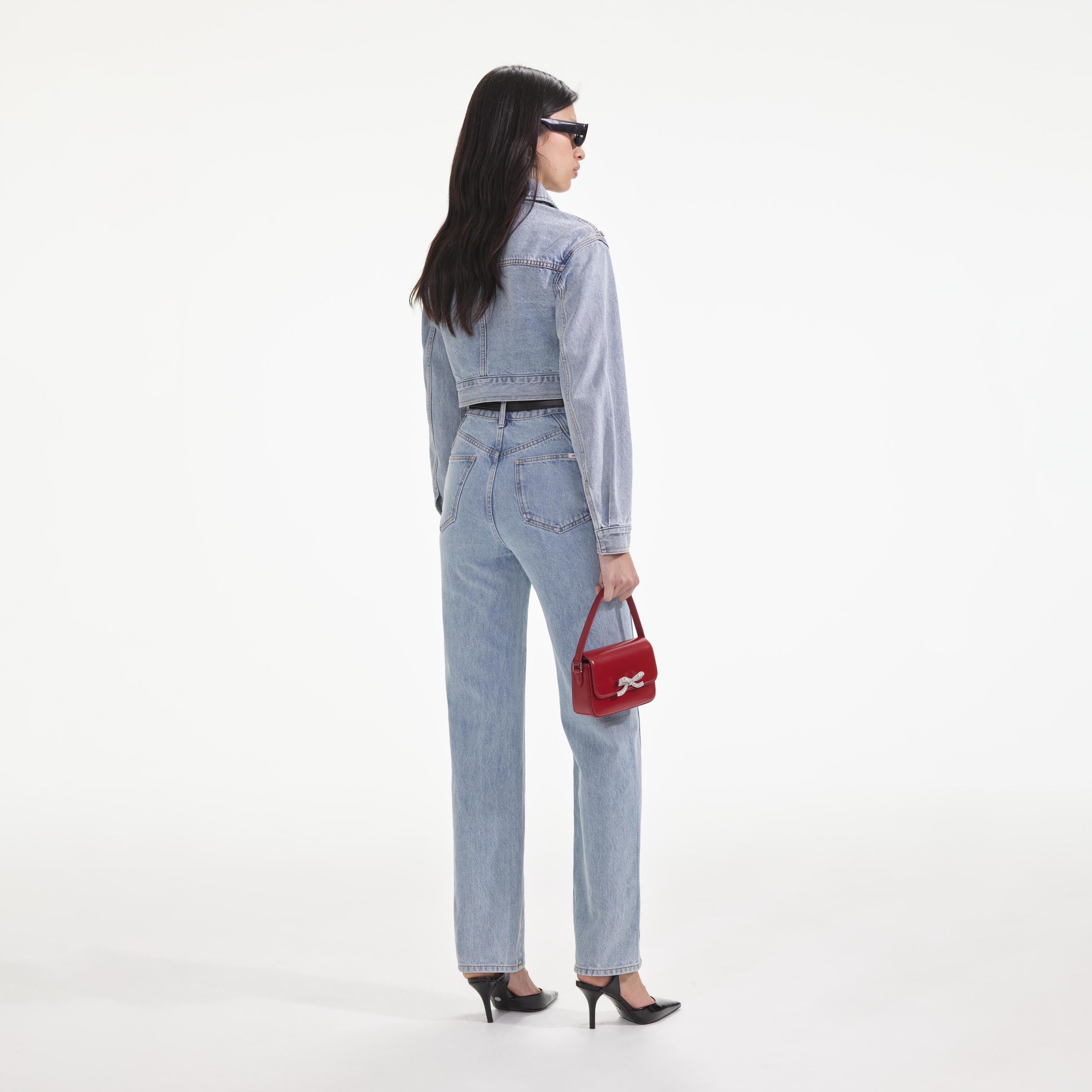 Crystal Embellished Denim Jacket - Image 3