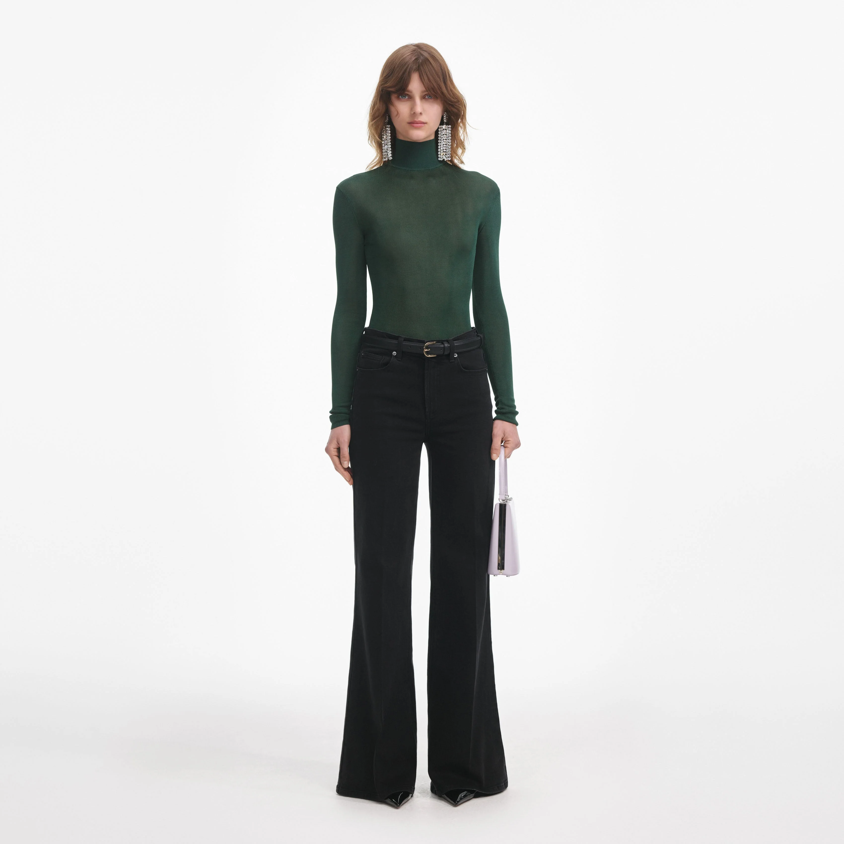 Black Flared Jeans