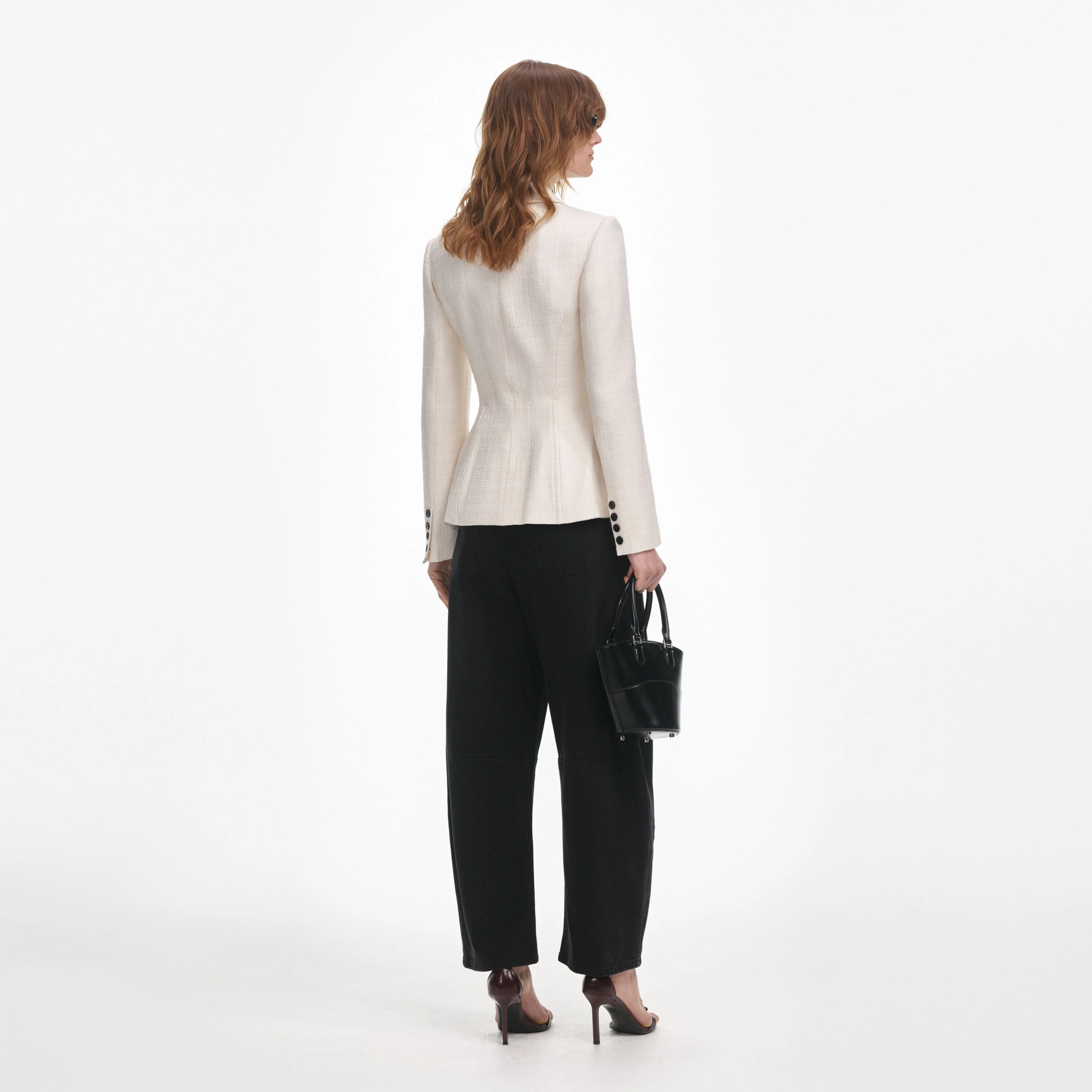 Cream Boucle Jacket - Image 3