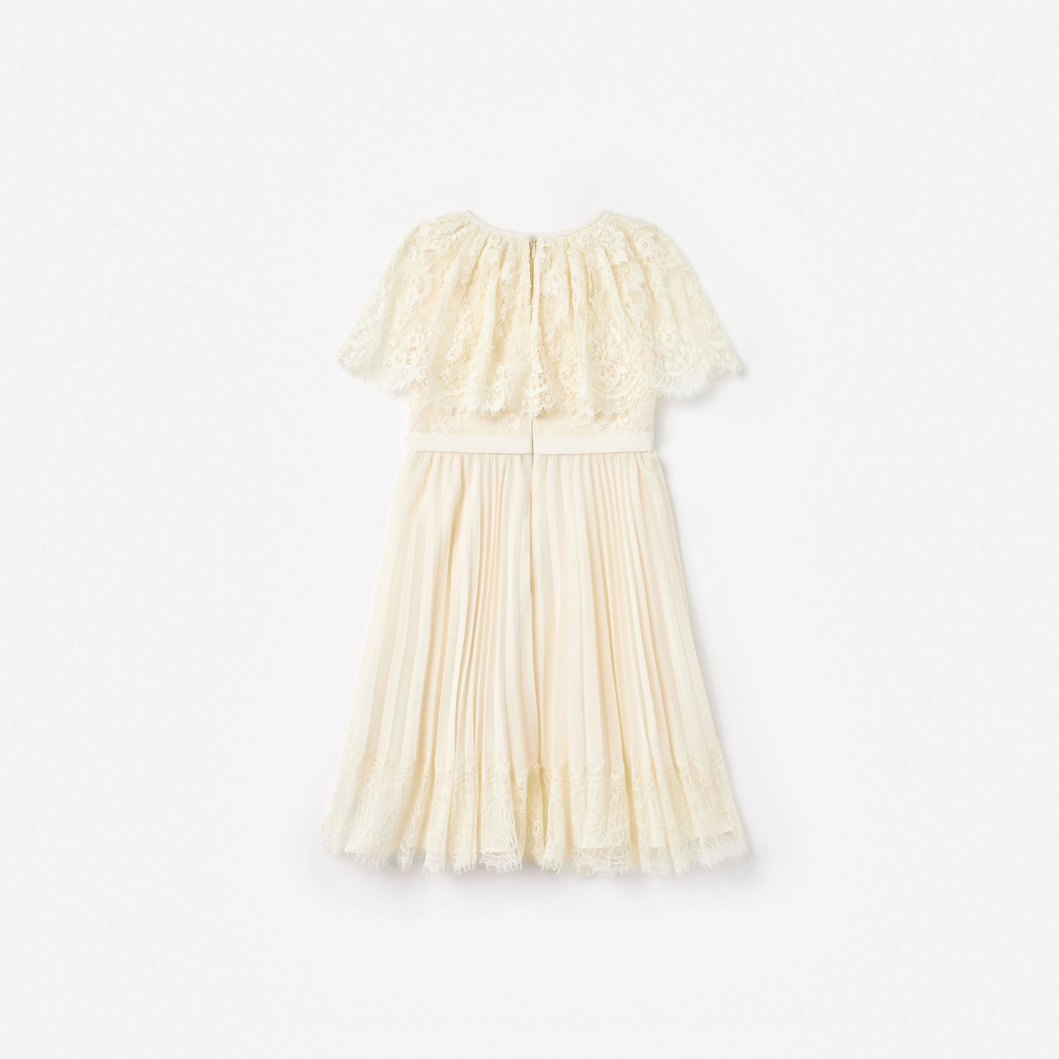 Cream Lace Cape Dress - Image 2