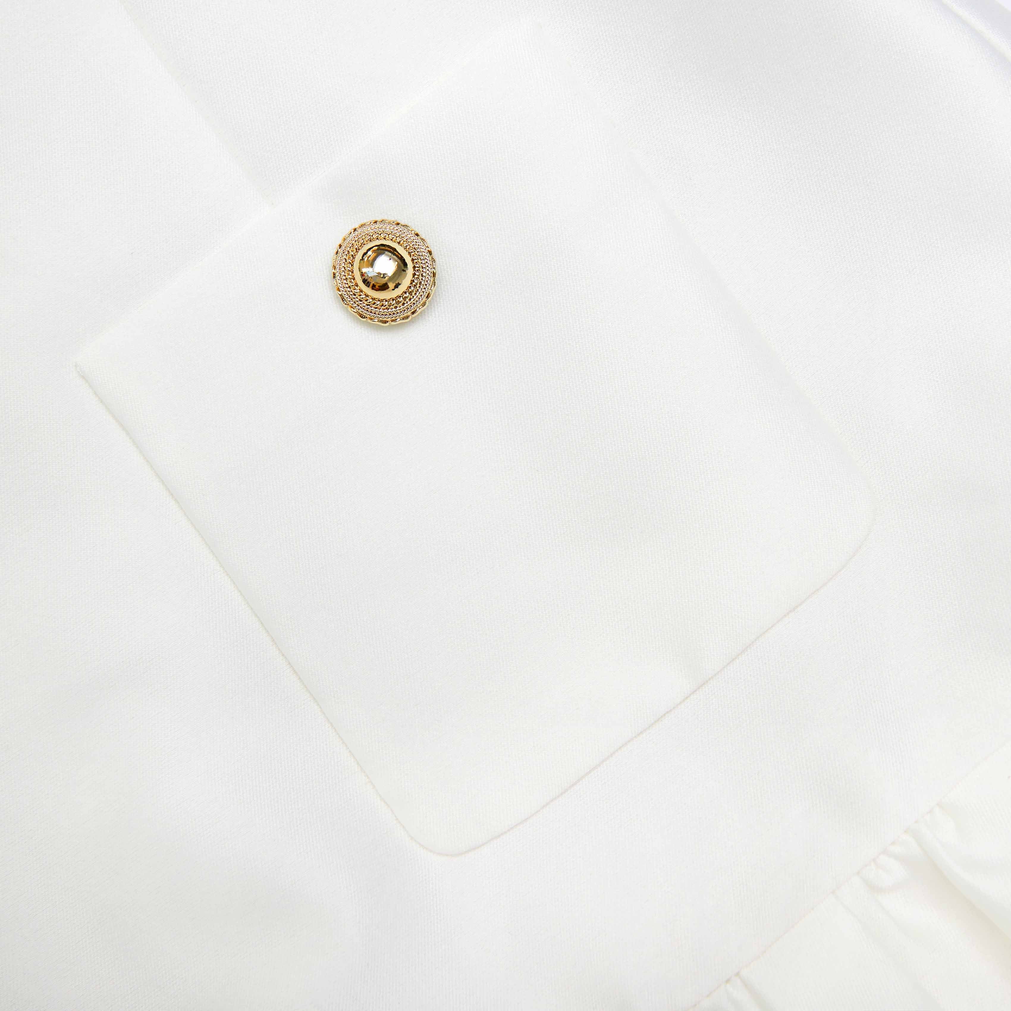 Cream Taffeta Mini Dress - Image 5
