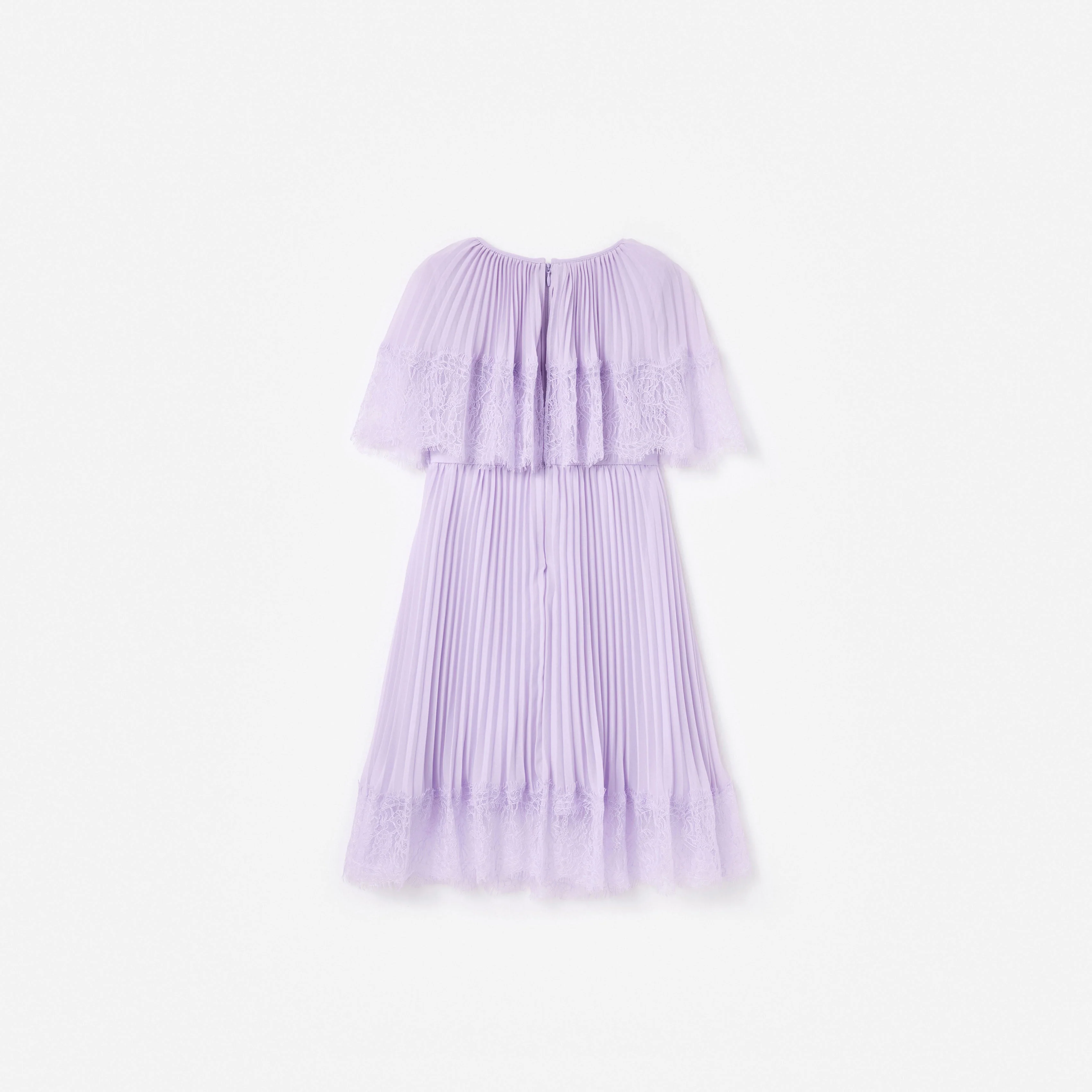 Lilac Chiffon Cape Dress - Image 2