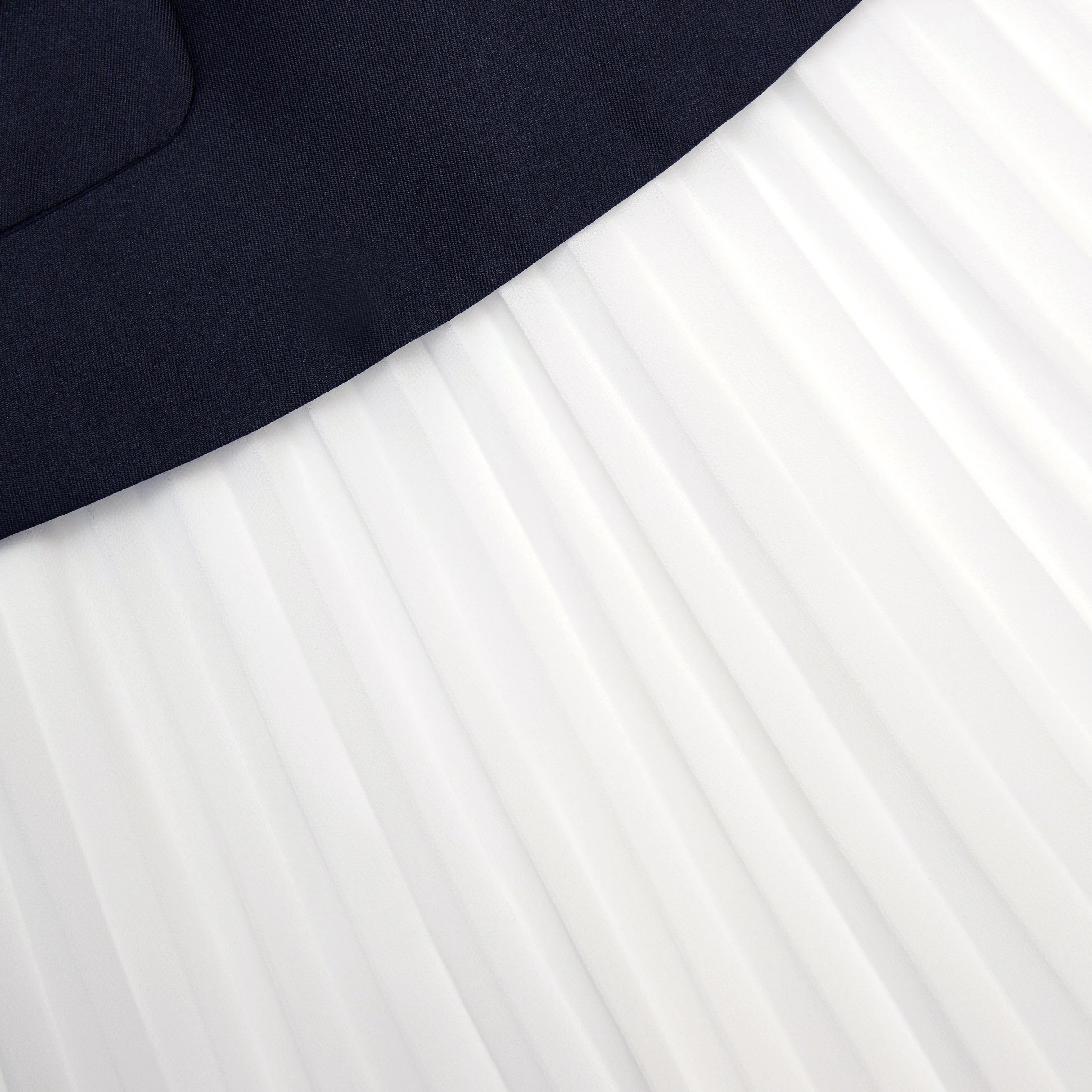 Navy Taffeta Midi Dress - Image 5