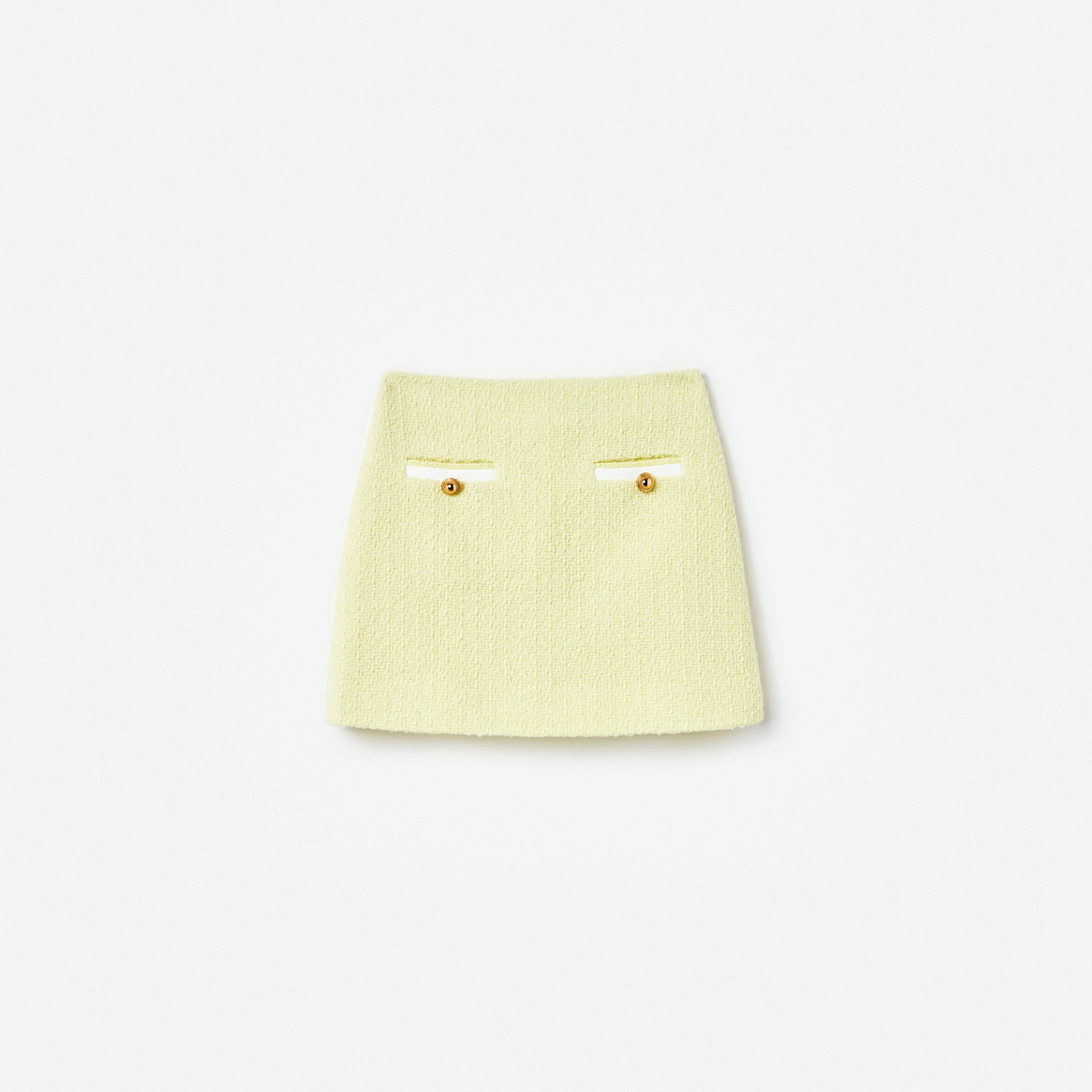 Yellow Boucle Skirt
