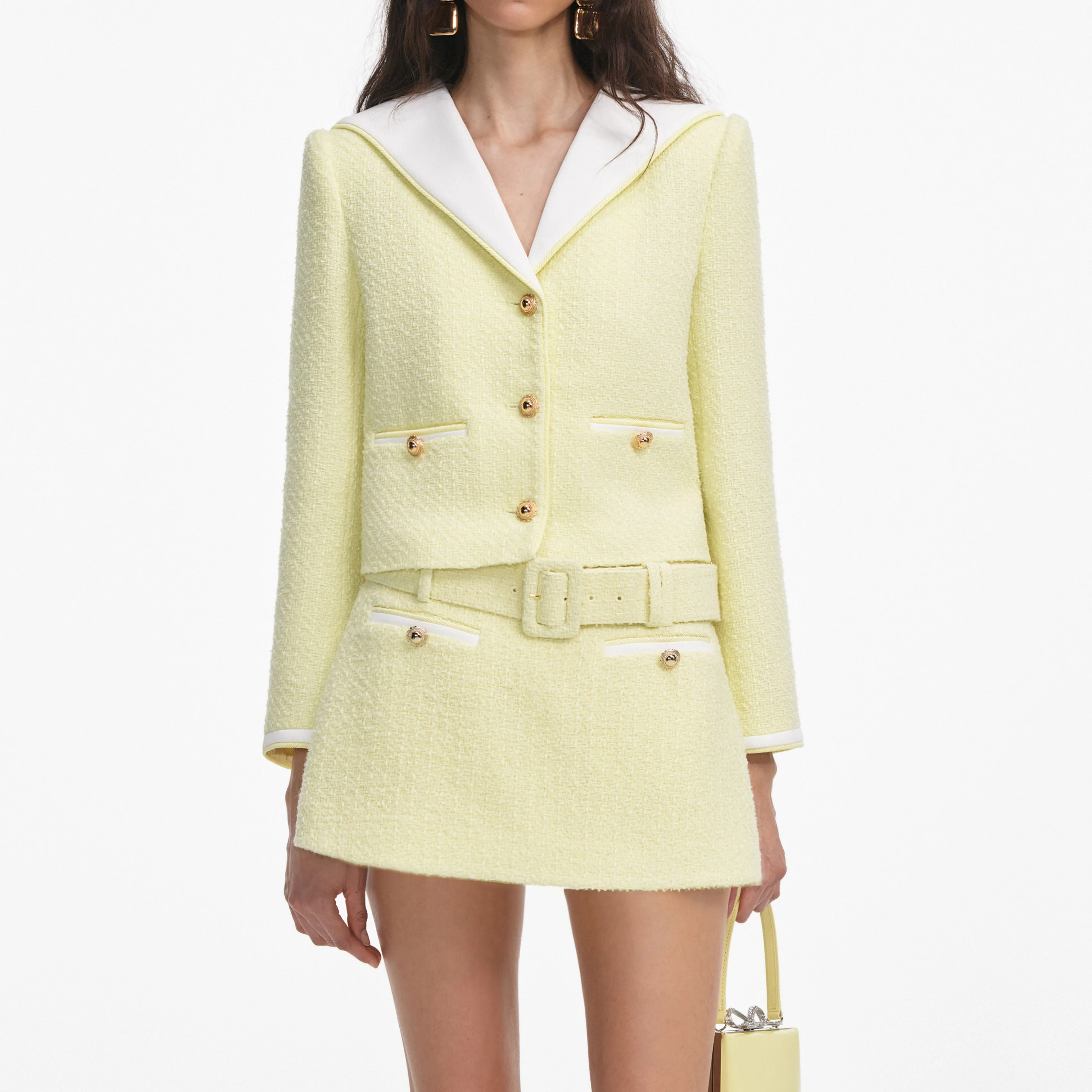 Yellow Boucle Skort - Image 4