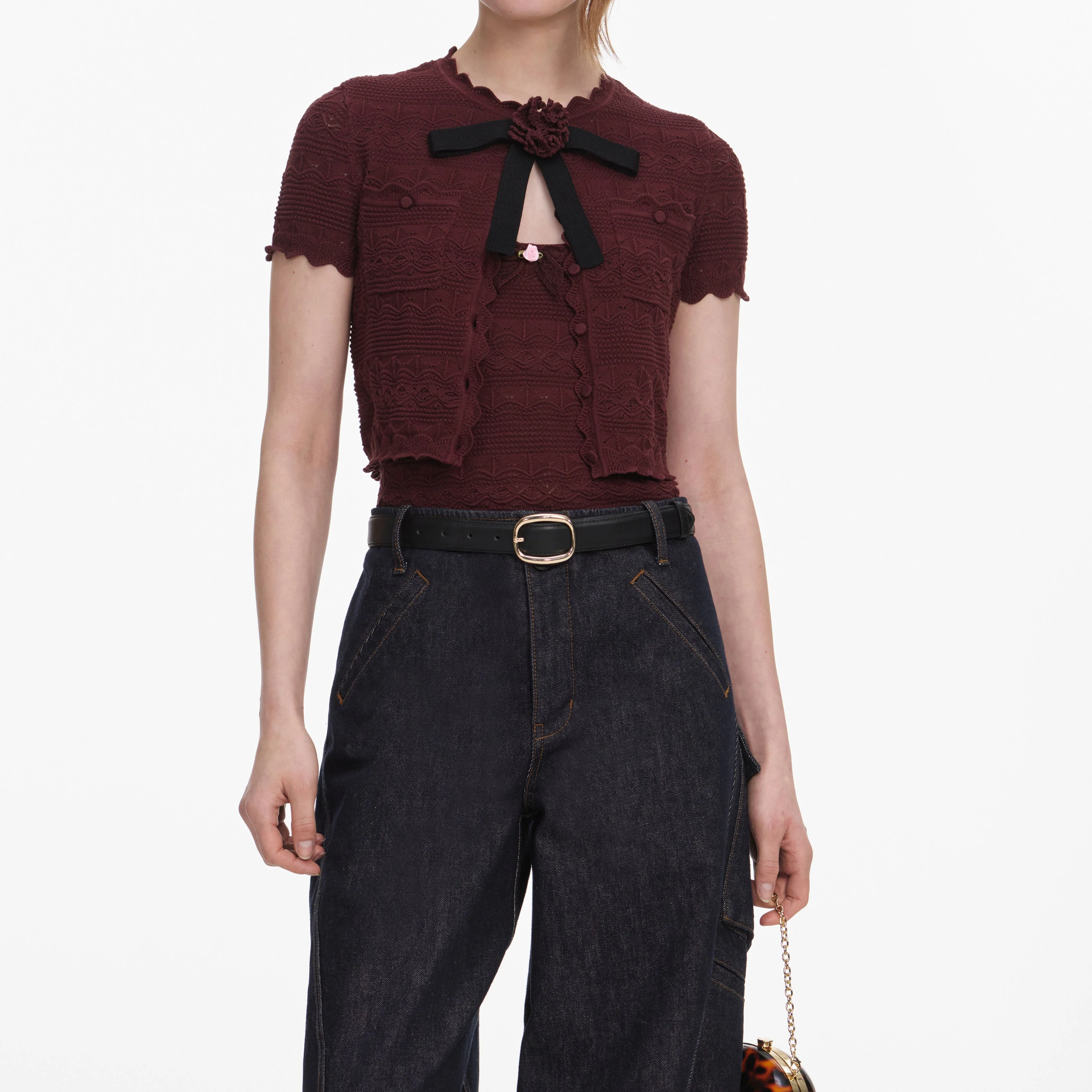 Indigo Denim Cargo Jeans - Image 4