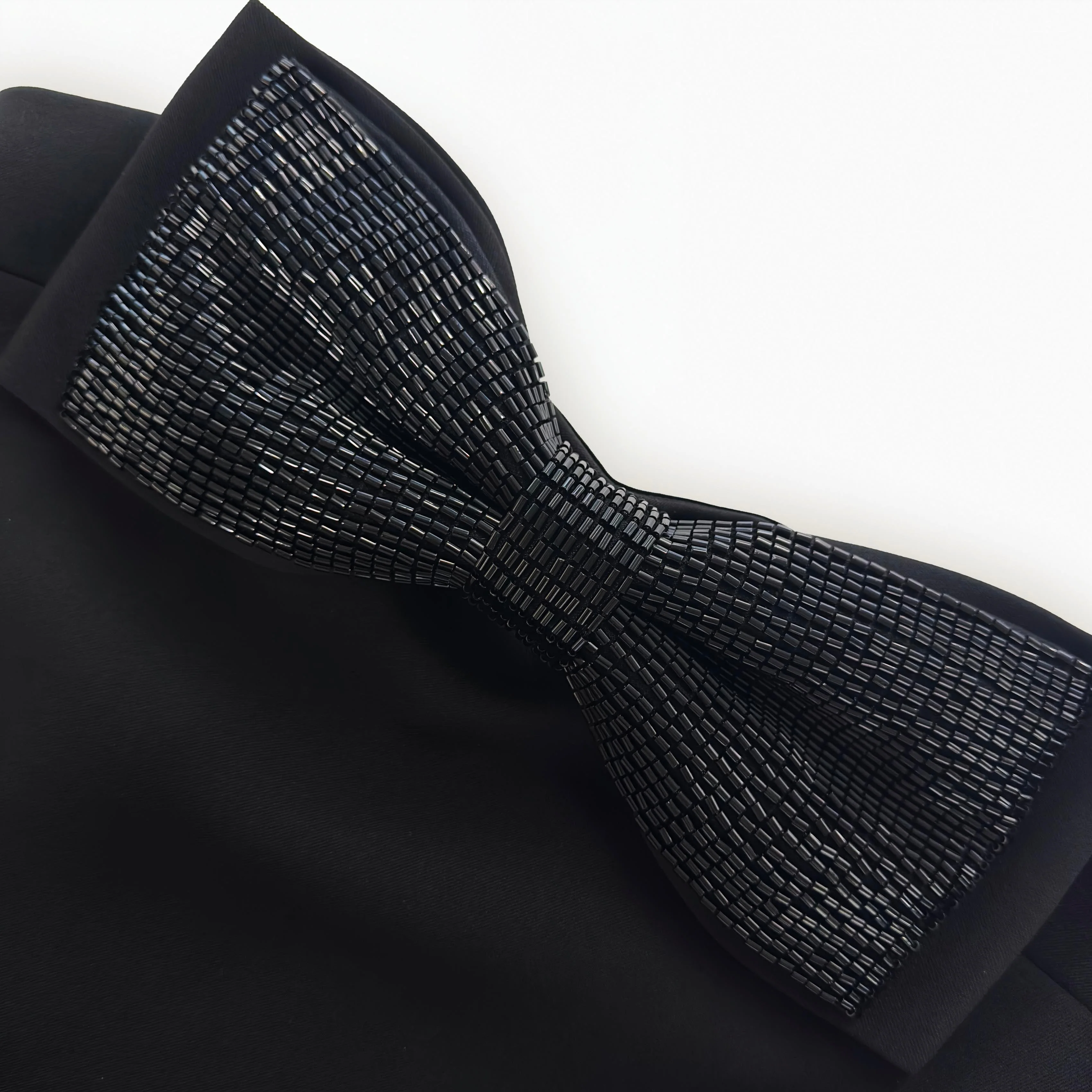 Black Crepe Bandeau Mini Dress - Image 5