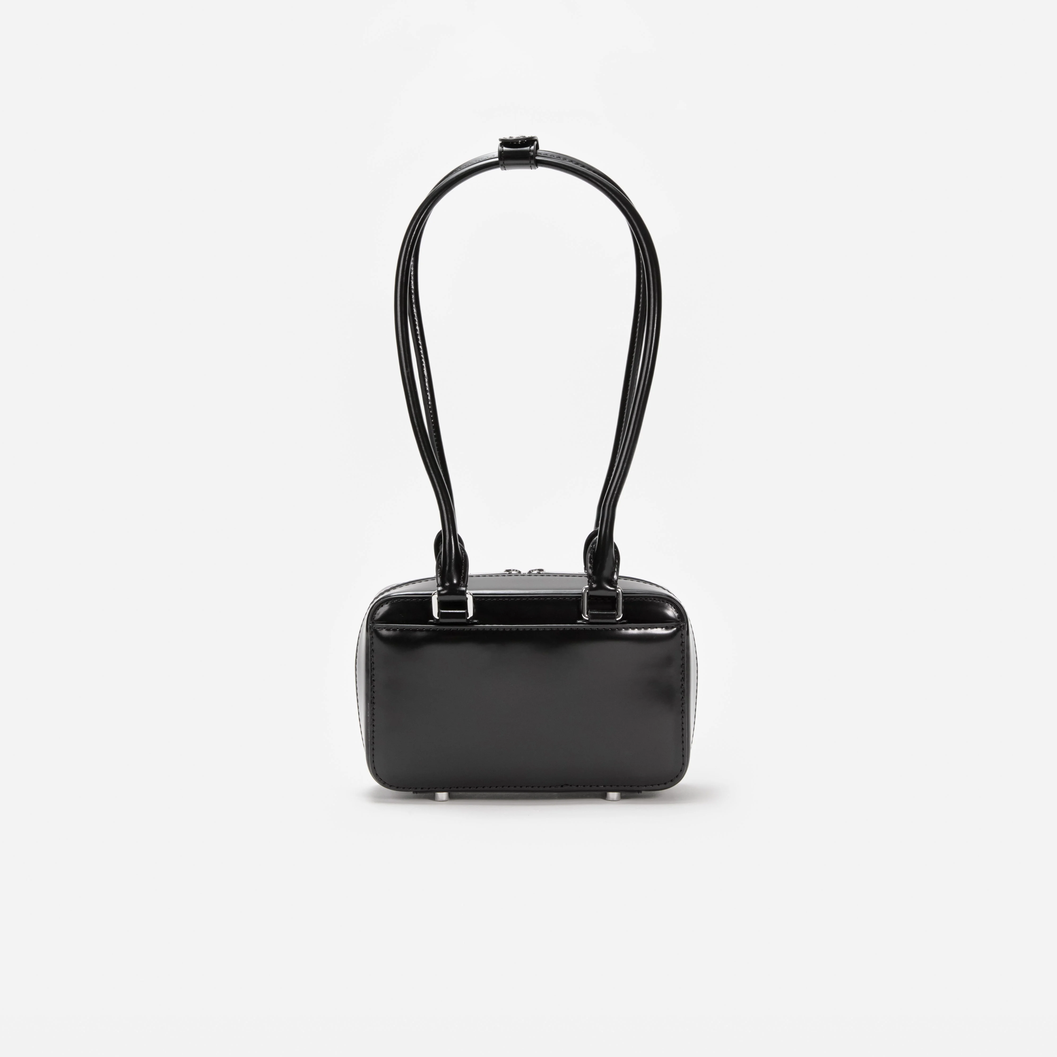 Black Leather Shoulder Bag - Image 3