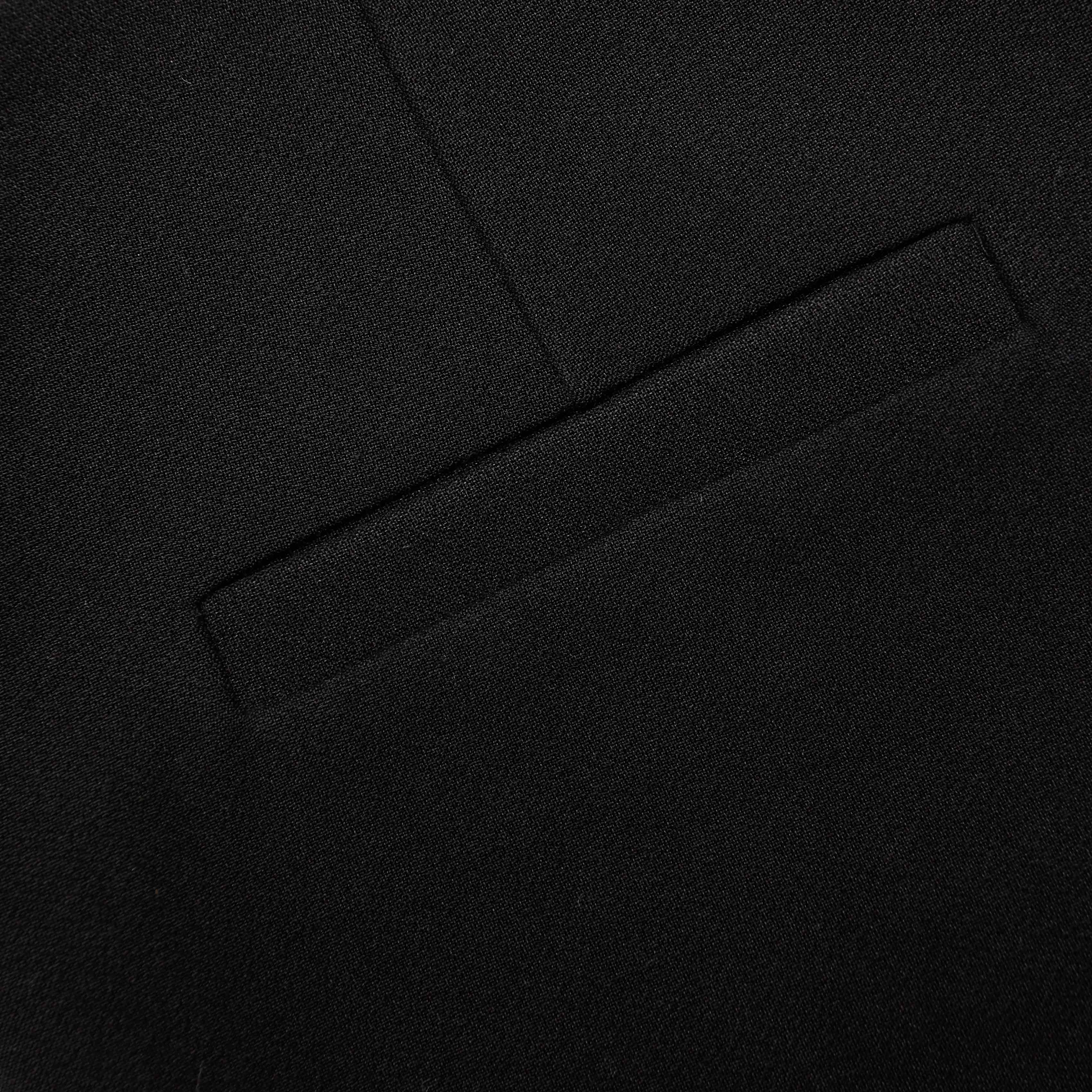 Black Stretch Crepe Shorts - Image 5