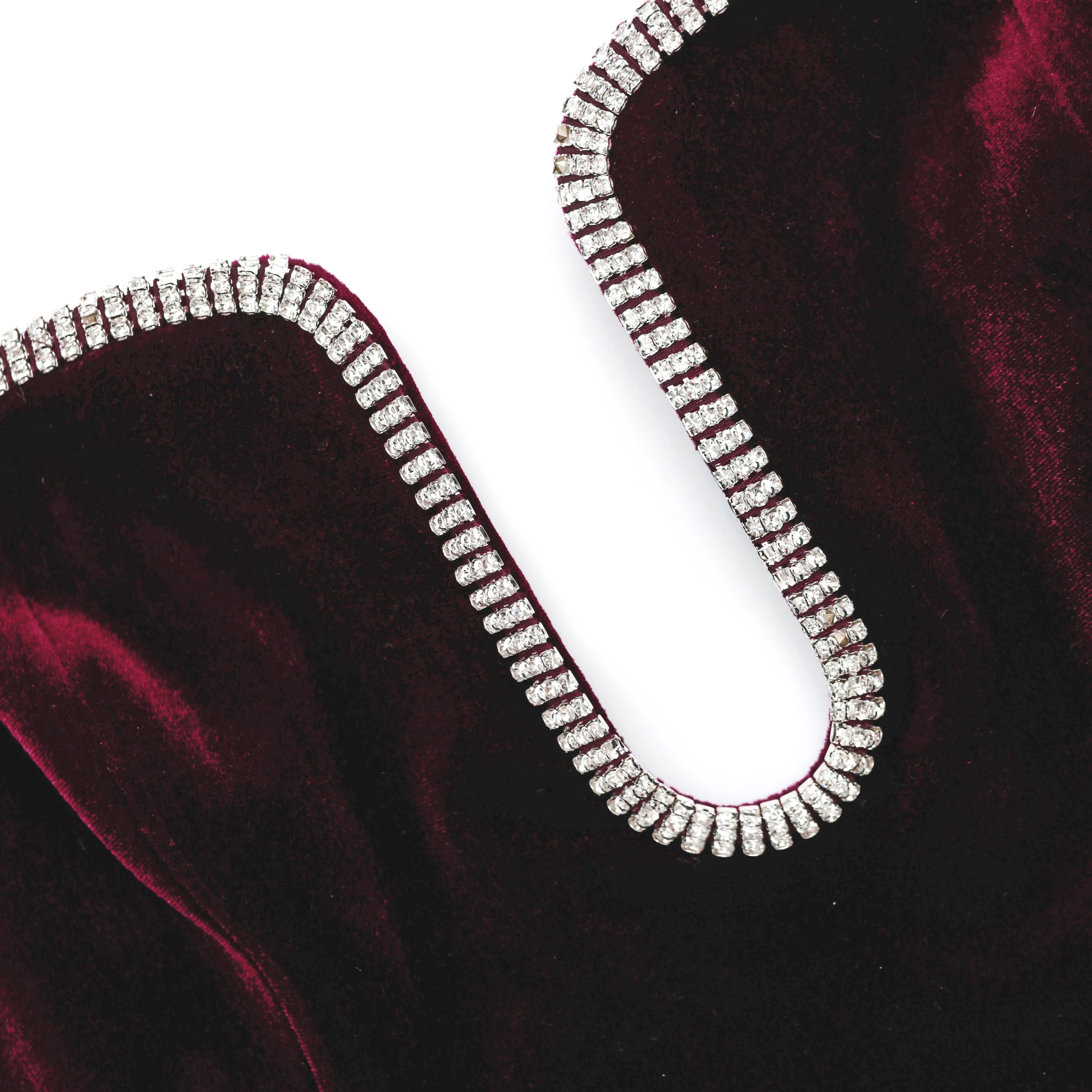 Burgundy Velvet Mini Dress - Image 5