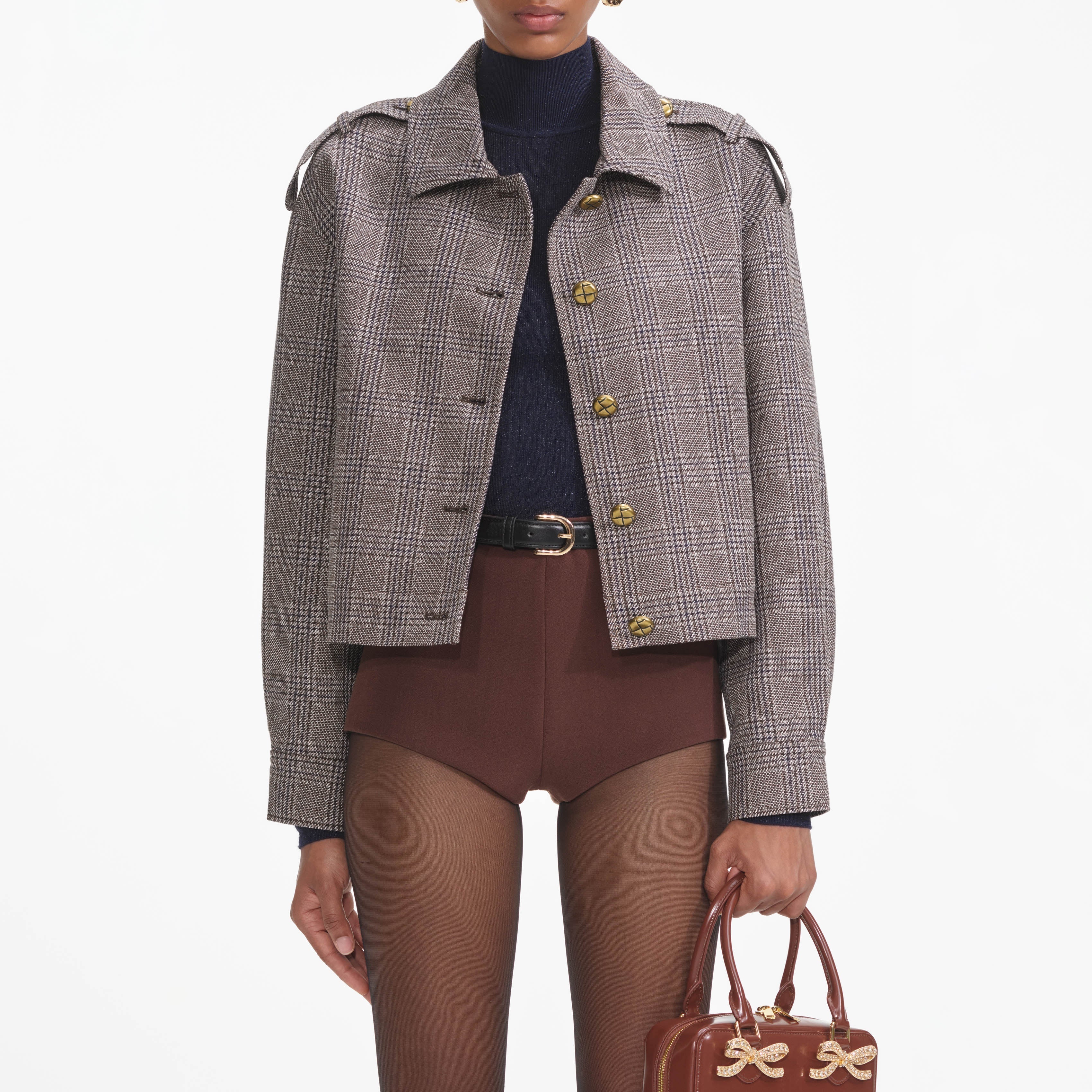 Brown Check Jacket - Image 4