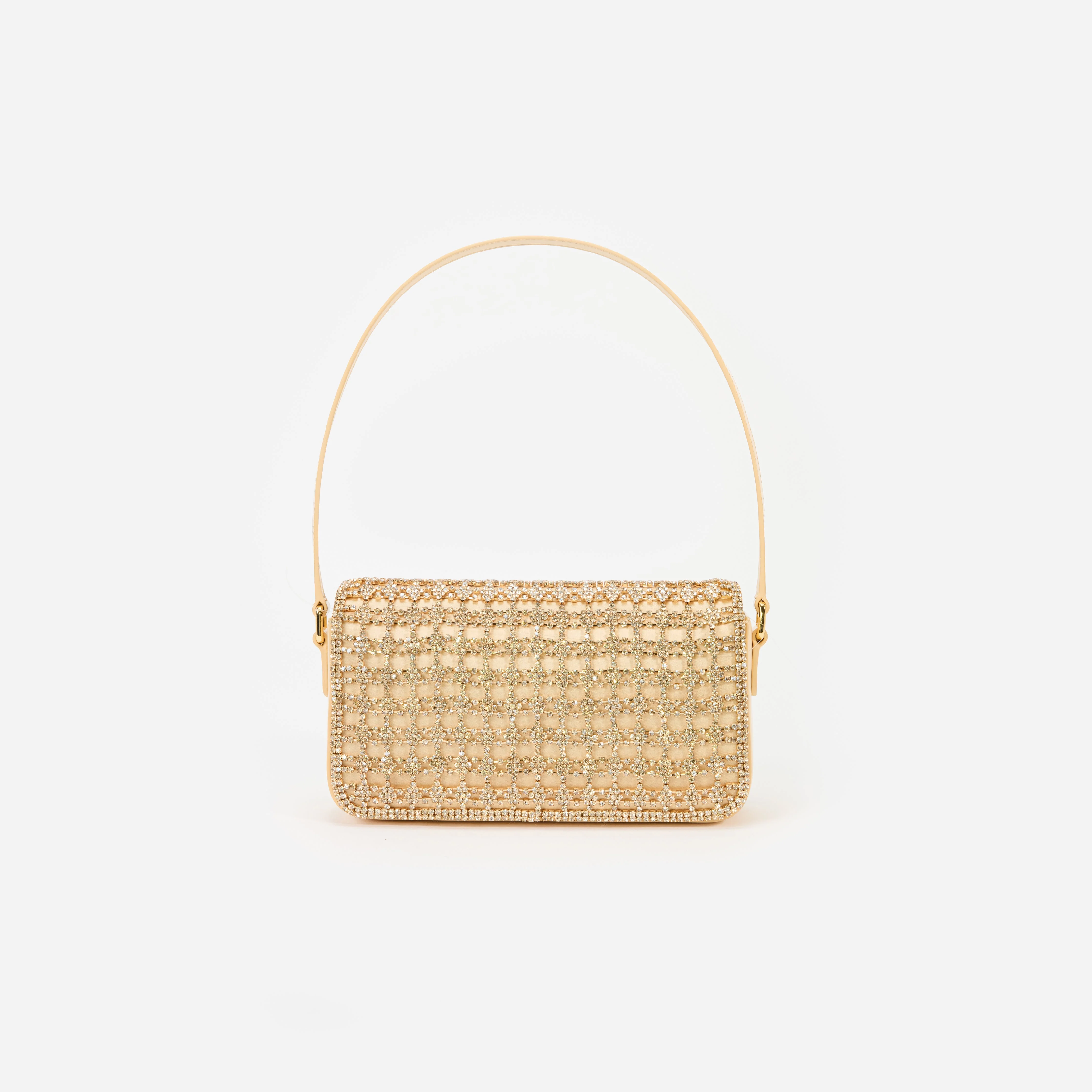 Gold Crystal Shoulder Bag - Image 3