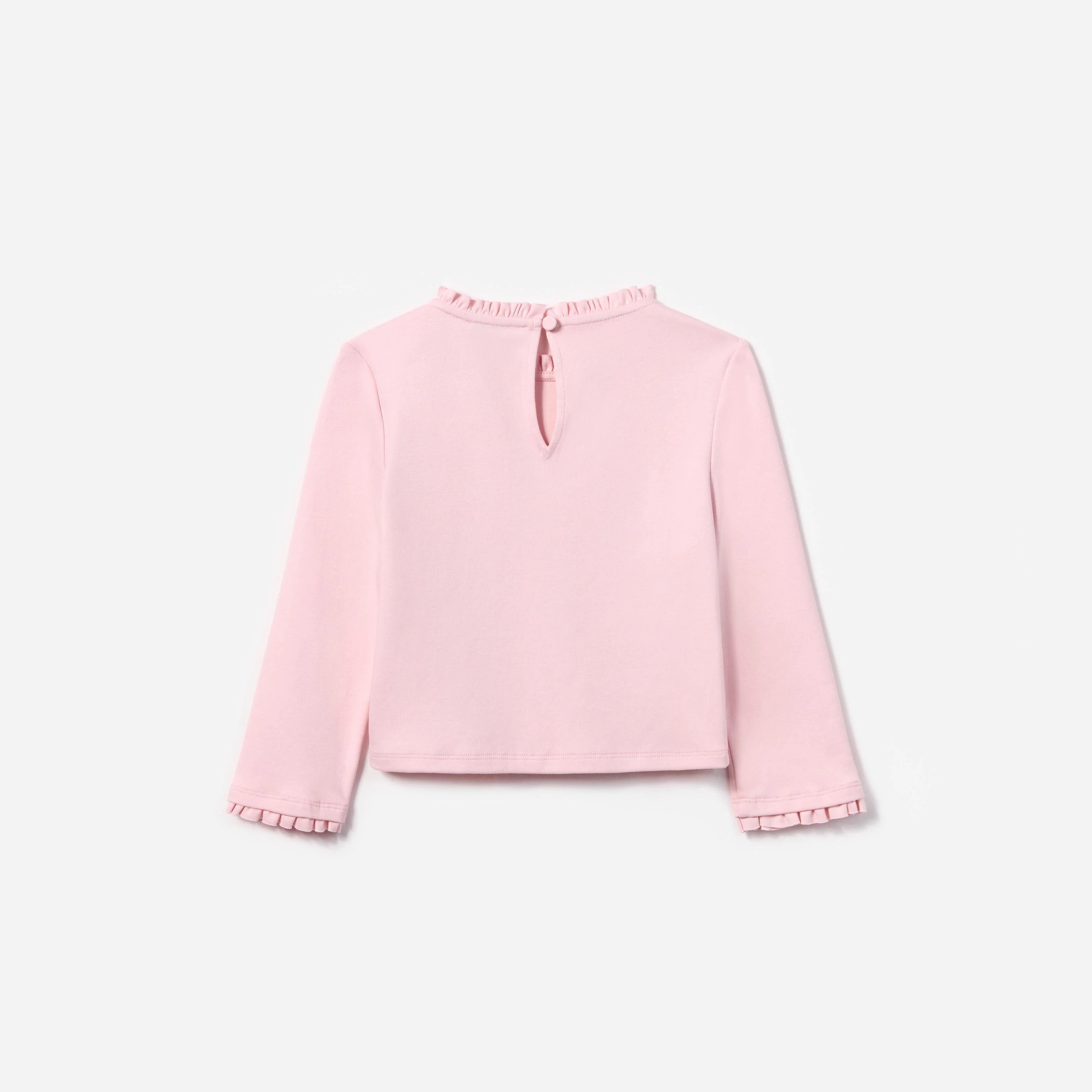 Pink Jersey Ruffle Heart Top - Image 2