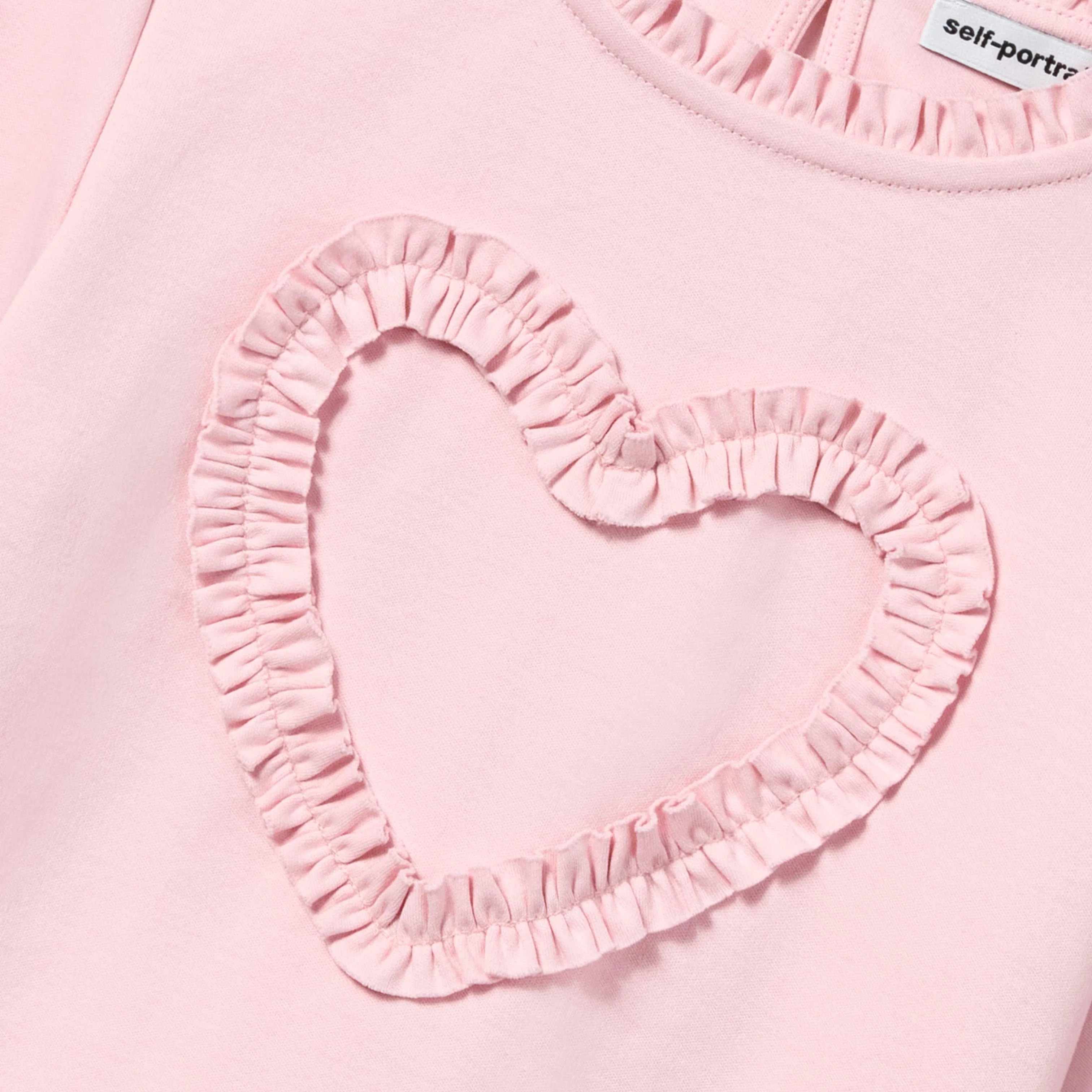 Pink Jersey Ruffle Heart Top - Image 3