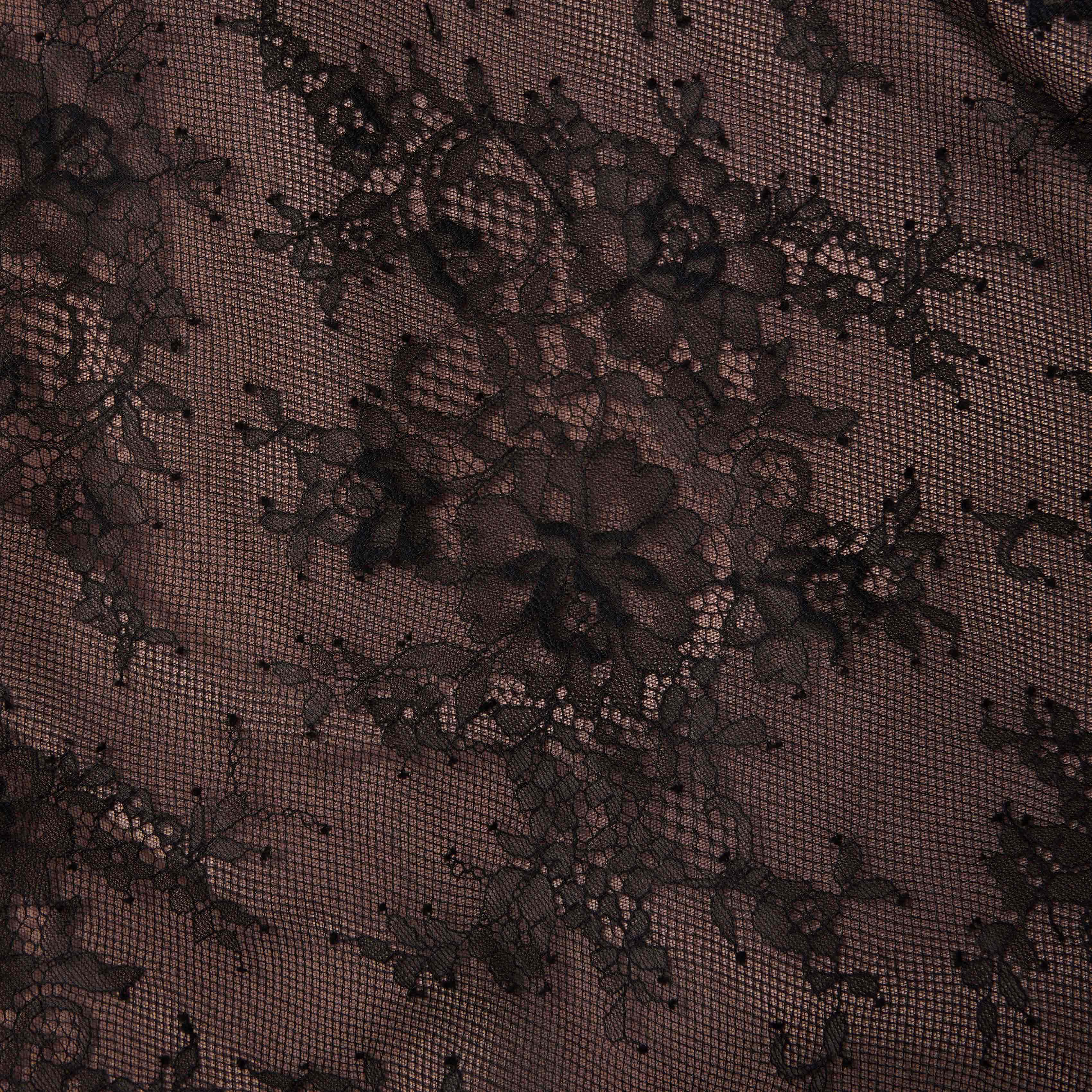 Black Lace Midi Skirt - Image 5