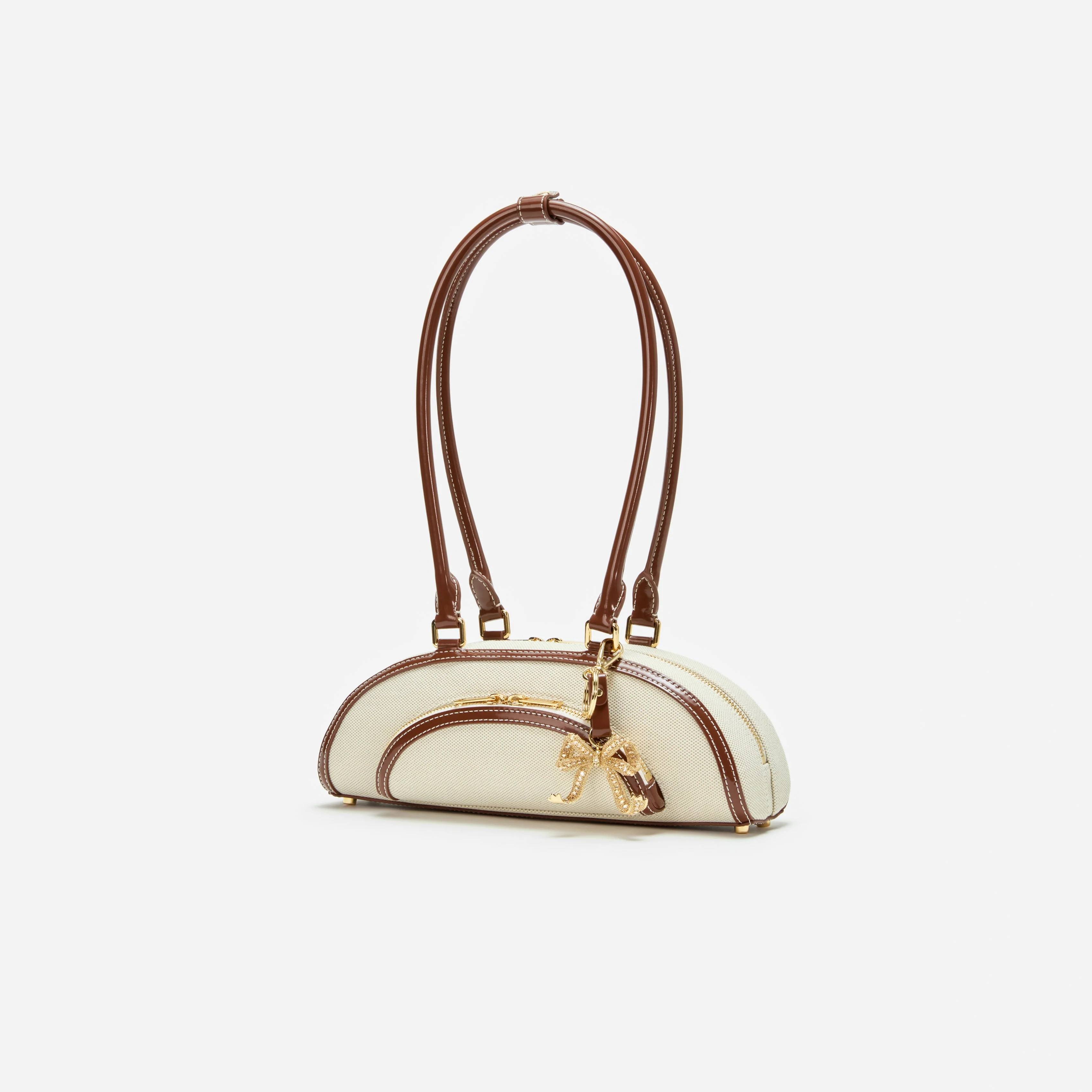 Canvas Curved Shoulder Bag - Image 2