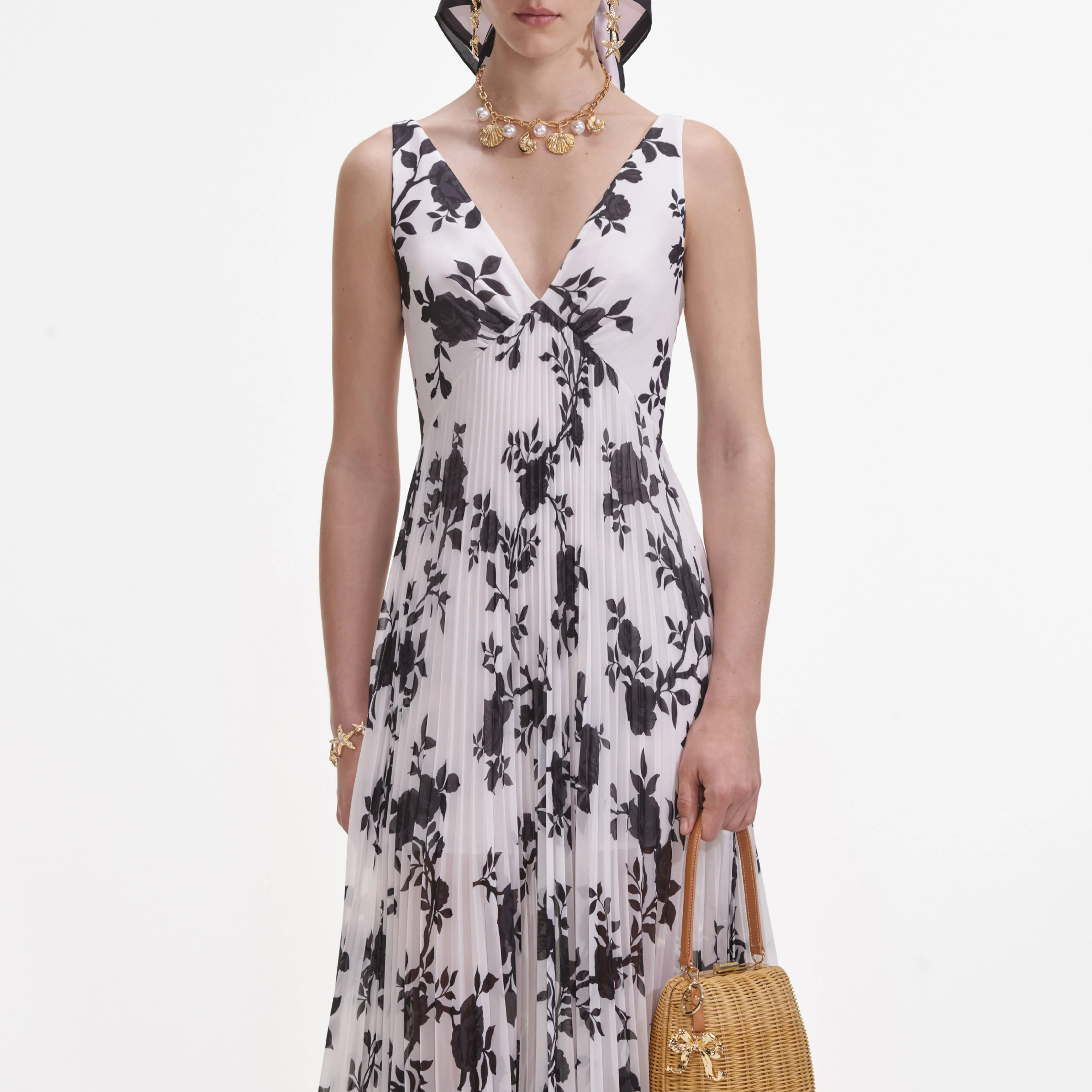 Floral Print Chiffon Maxi Dress - Image 4