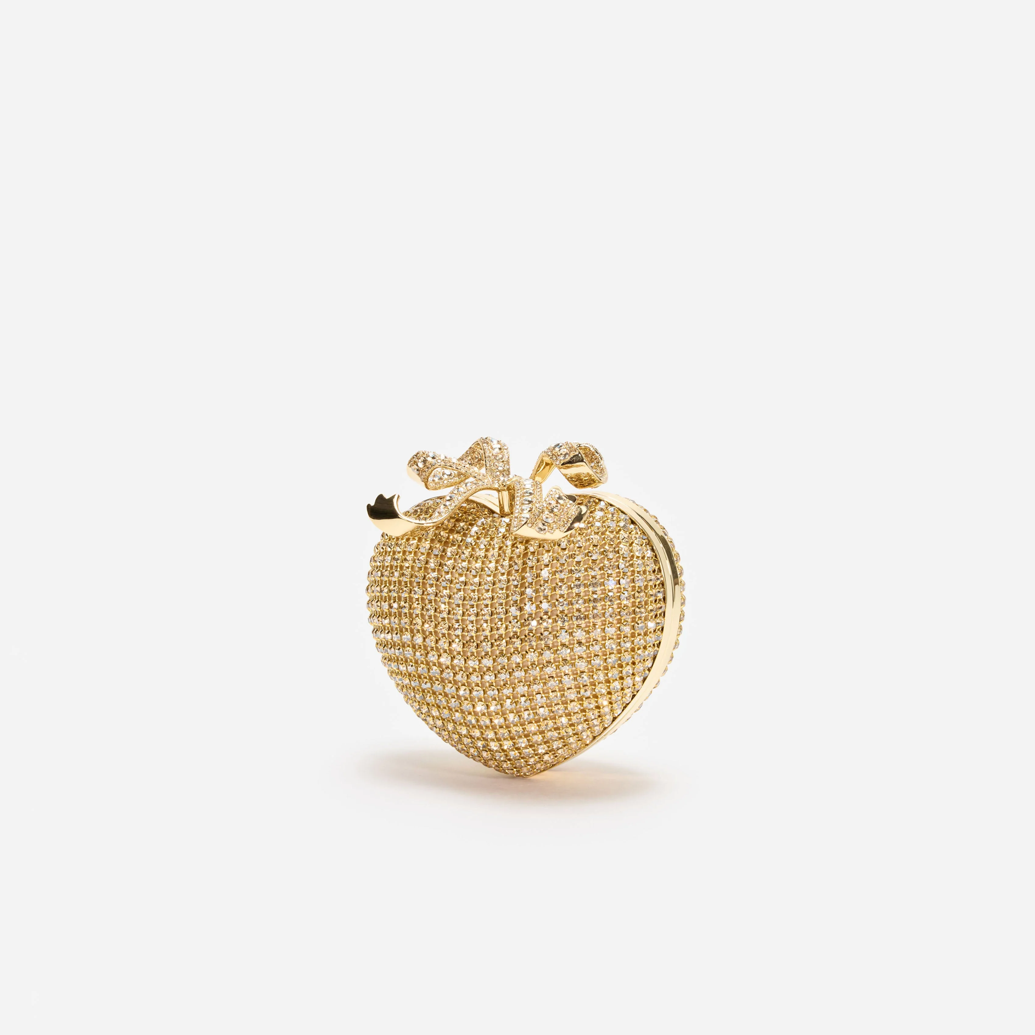 Gold Crystal Heart Clutch - Image 2