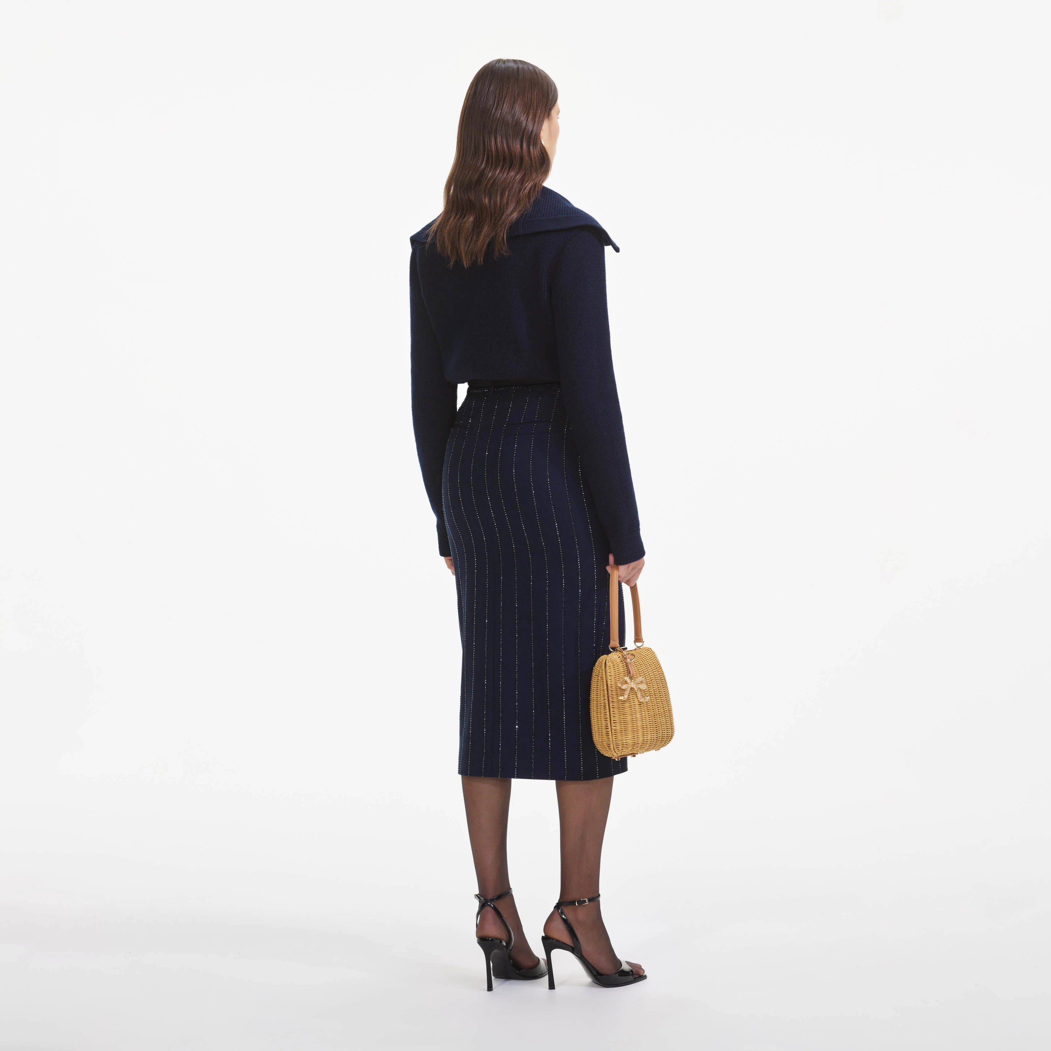 Navy Relaxed Fit Cardigan - Image 3