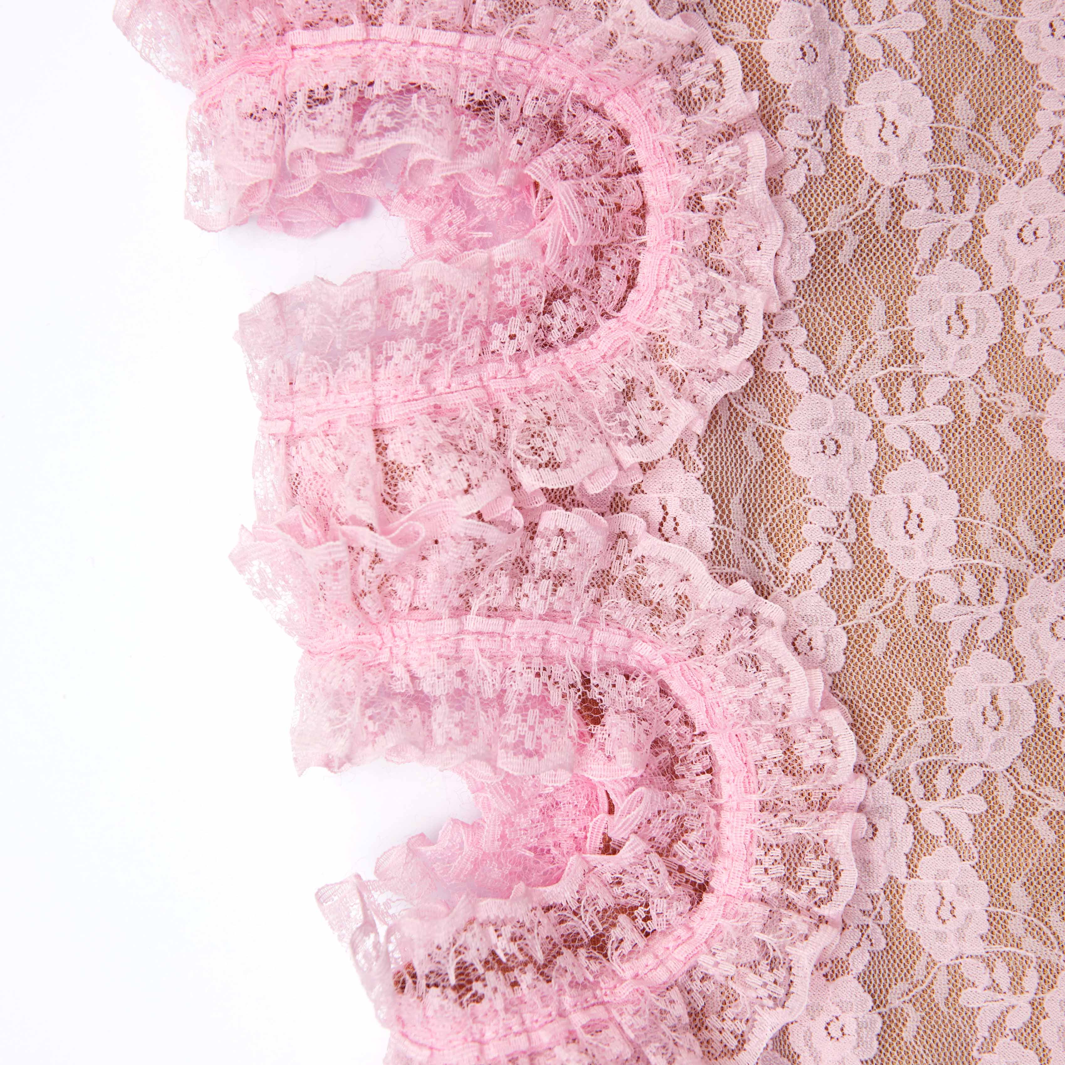 Pink Lace Cut Out Jumpsuit - Image 5