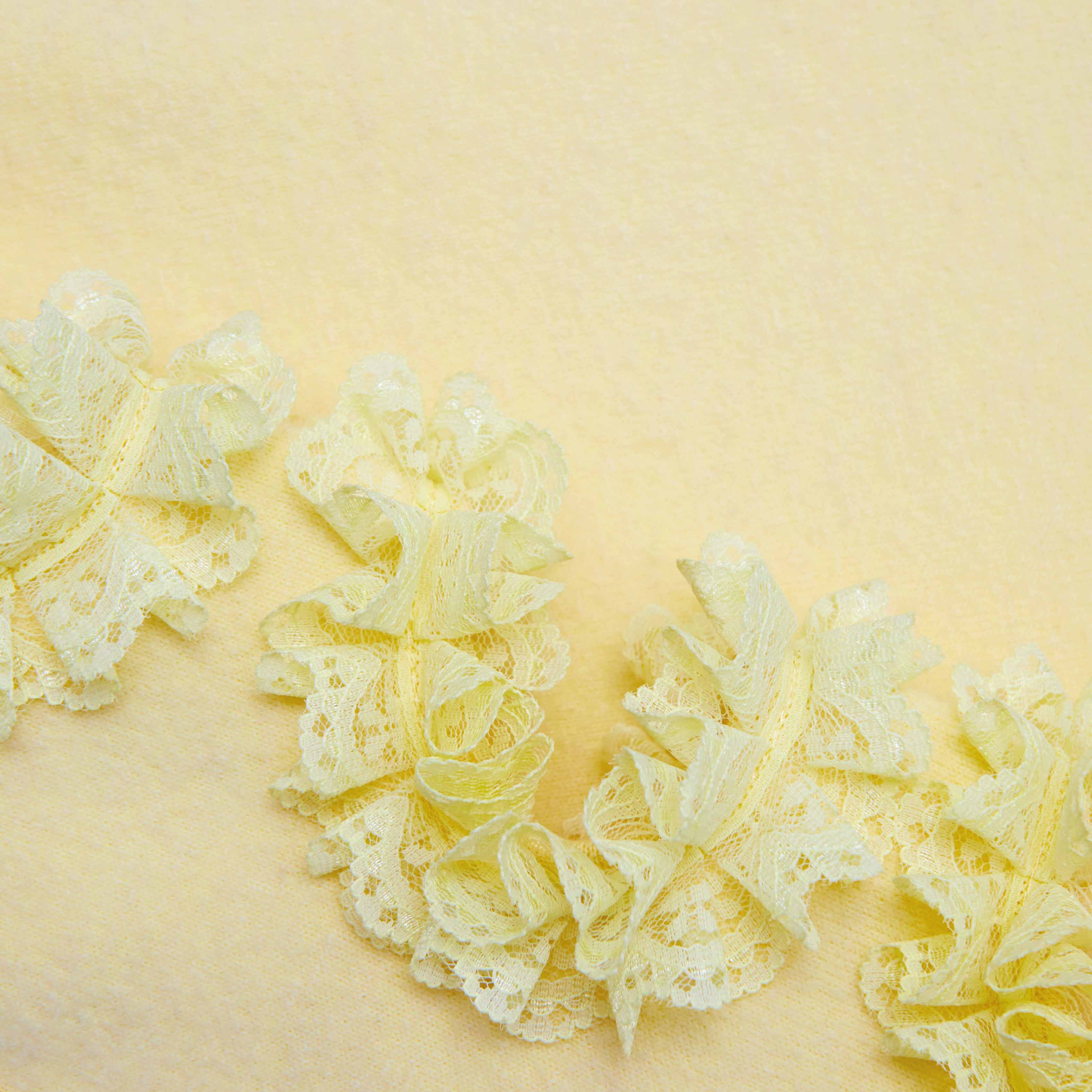 Yellow Cut Out Lace Detail Jumper - Image 5