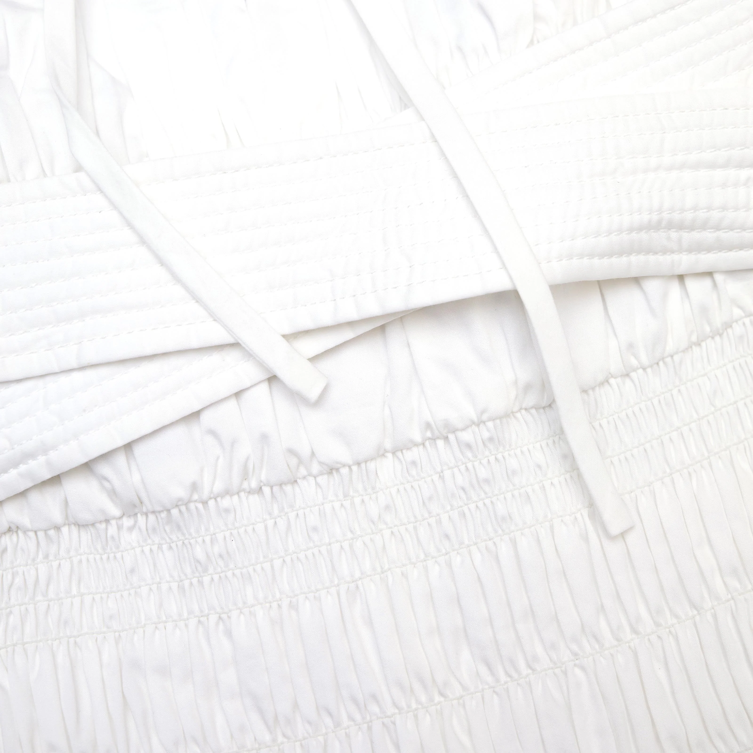 White Cotton Sweetheart Midi Dress - Image 5